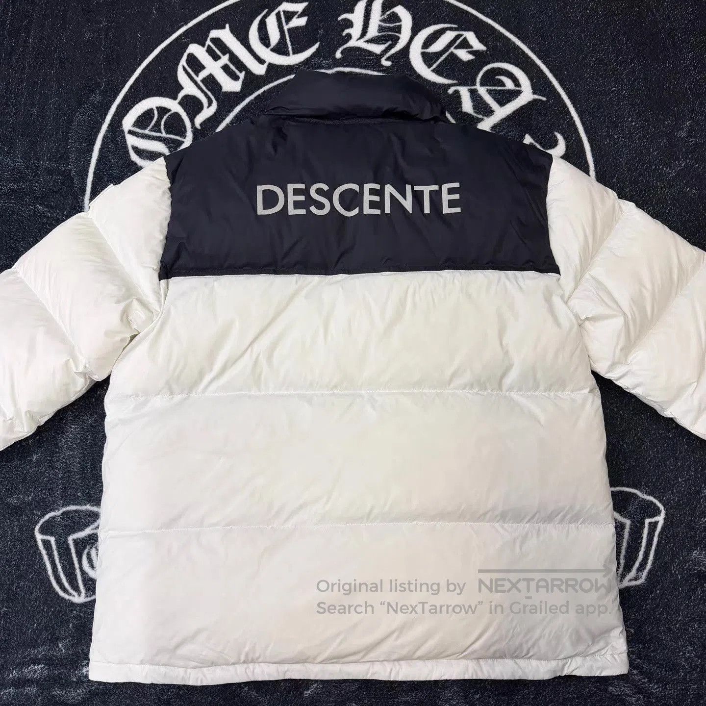 Descente White Puffer Jacket with Patch Details . Size US XXL / EU 58 / 5 - 3 Thumbnail