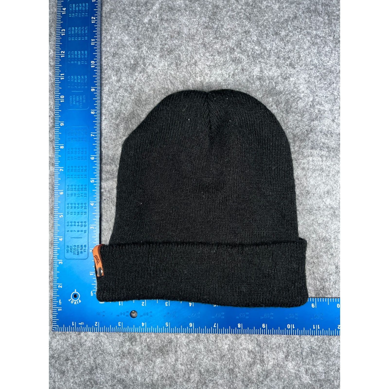 Vintage **Black Knit Beanie Toque Adjustable Lightweight Outdoor Adult One Size Turtle Logo Unisex** Size ONE SIZE - 4 Thumbnail
