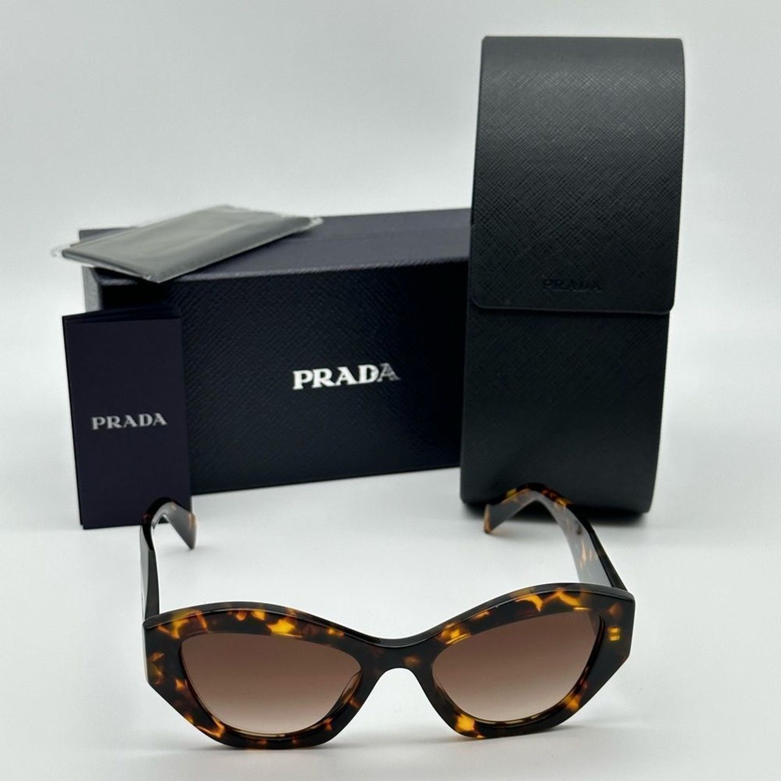 Prada NEW PRADA PR07YS VAU6S1 Honey Havana/Brown Gradient Women Size ONE SIZE - 10 Thumbnail