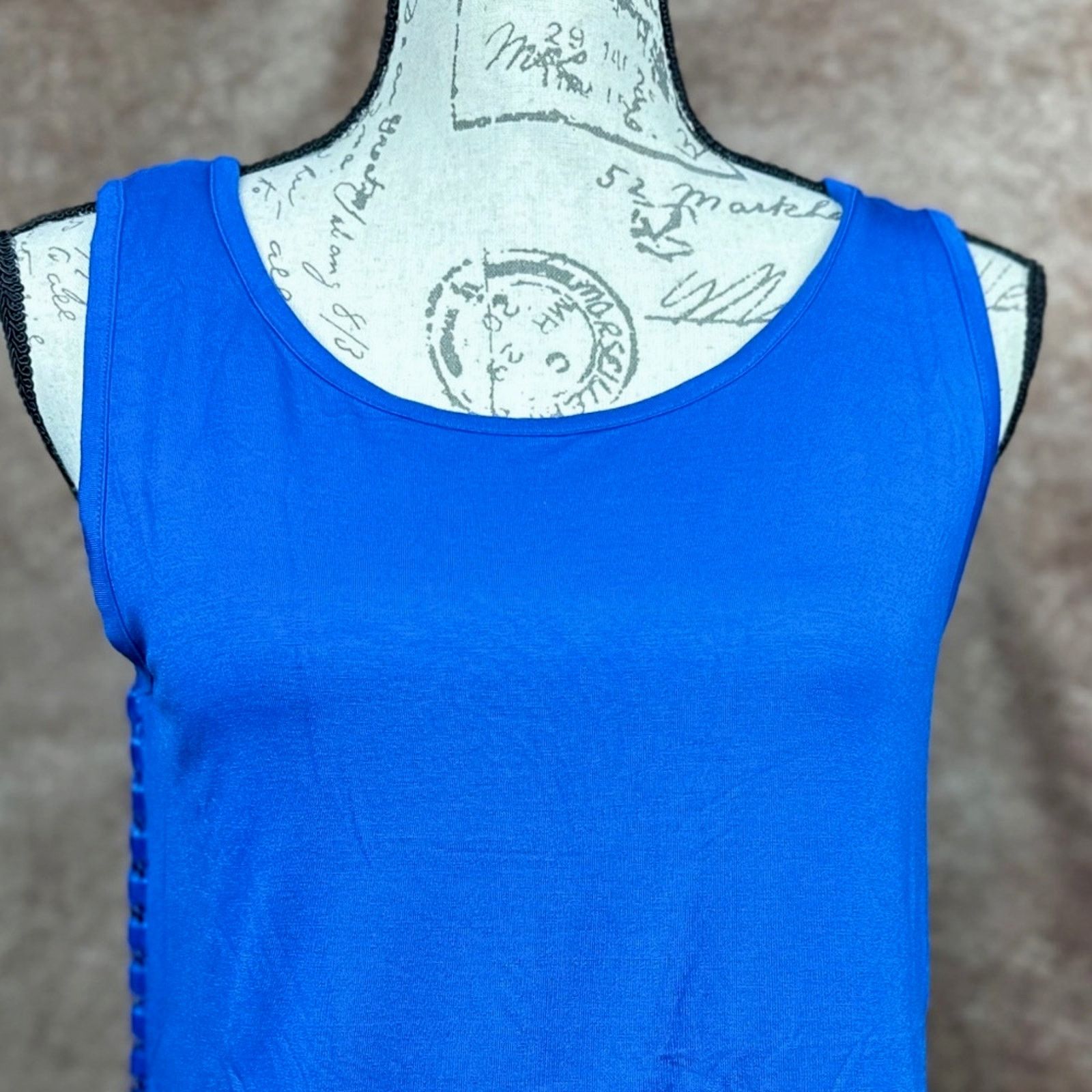 TART Collections Lemon Tart Sleeveless Tee Mesh V Back Arctic Blue size M Size M / US 6-8 / IT 42-44 - 5 Thumbnail