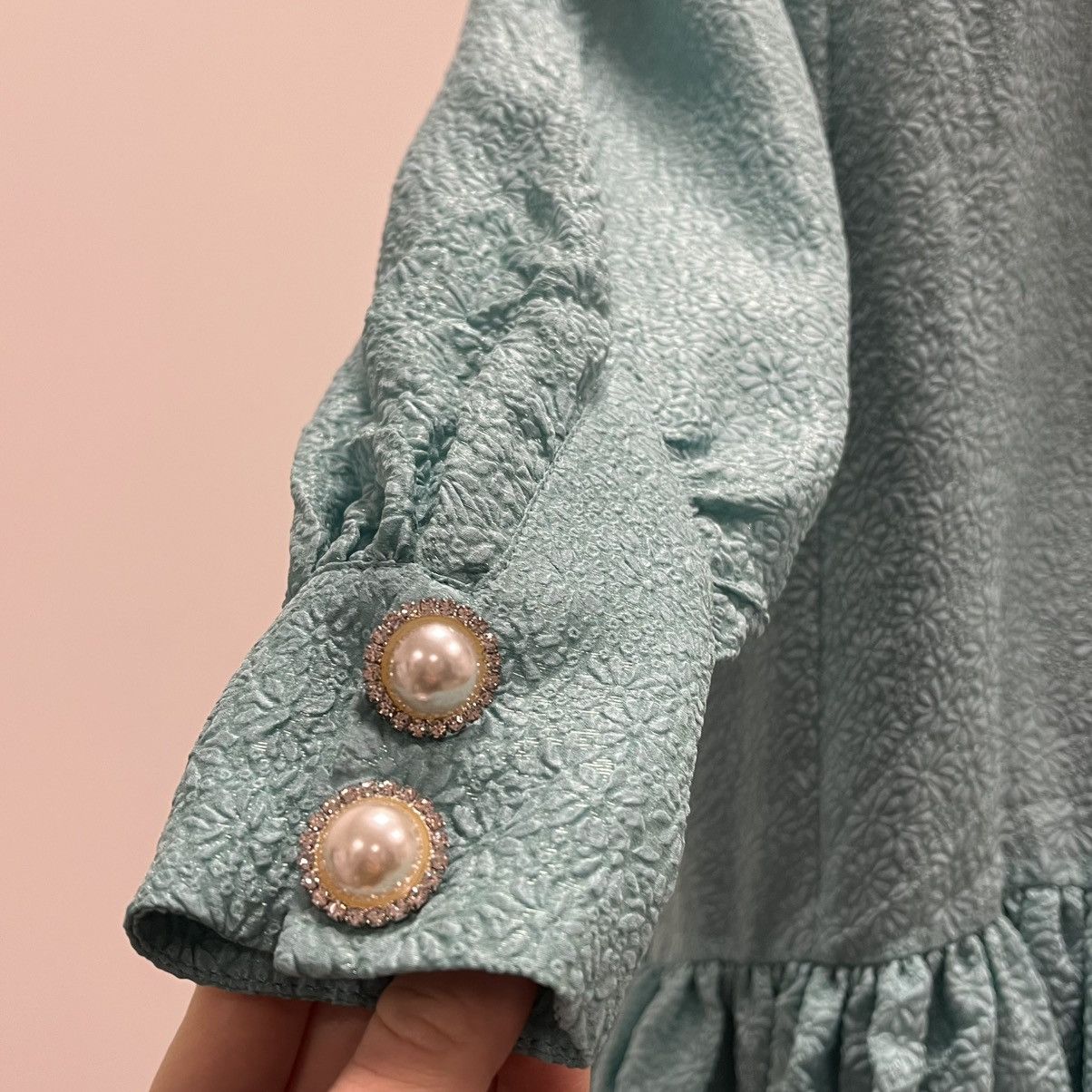 Baum und Pferdgarten Baum Und Pferdgarten Blue silk dress with buttons Size XS / US 0-2 / IT 36-38 - 4 Thumbnail