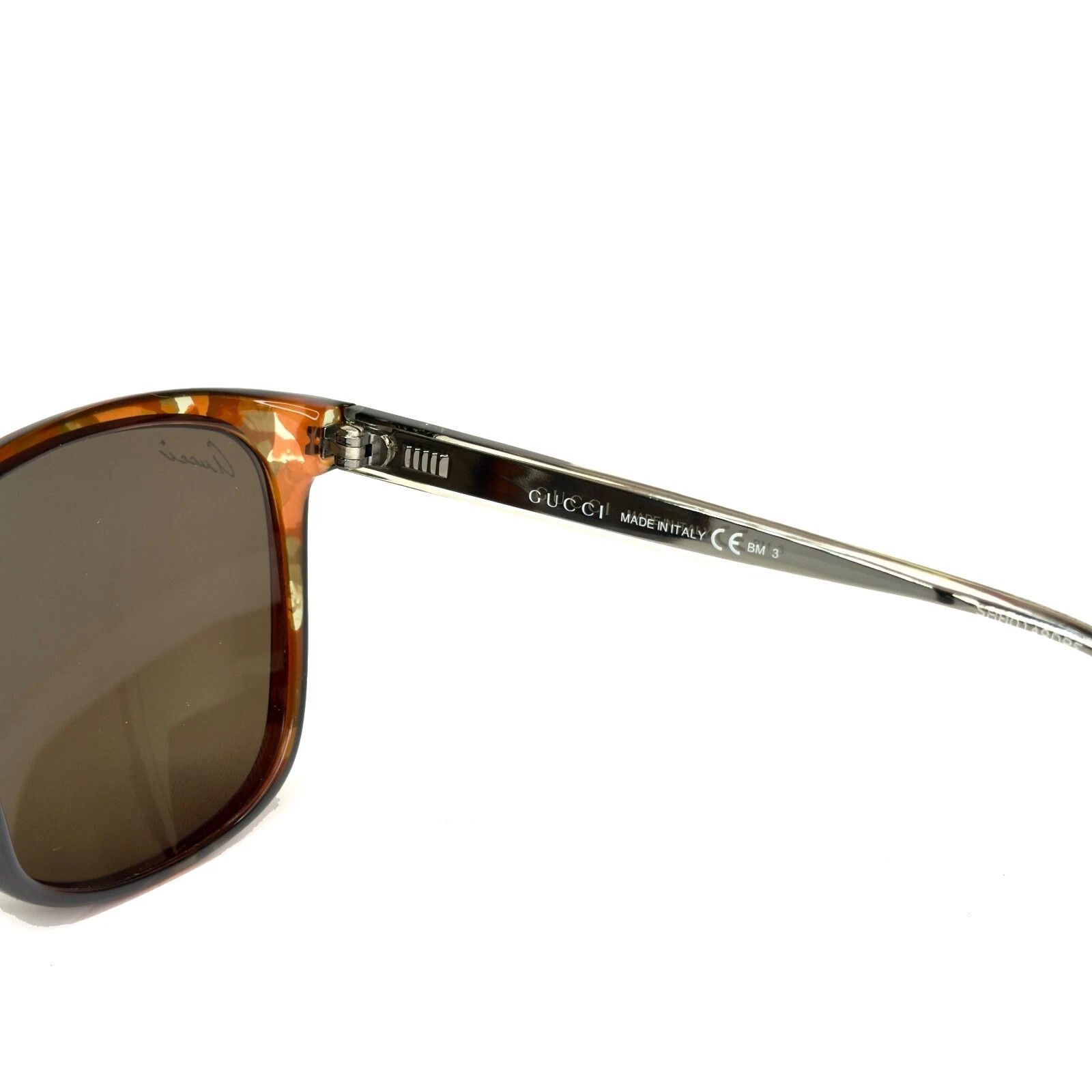 Gucci GUCCI GG3696S 3696 Crystal Brown Havana Mirrored Sunglasses Size ONE SIZE - 4 Thumbnail