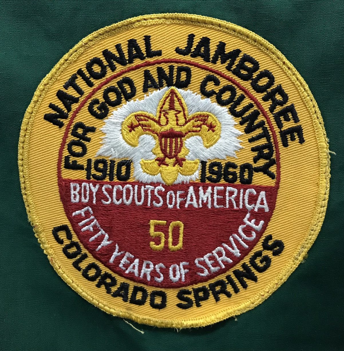 Vintage 1960 National Jamboree Official Jacket patch on Boy Scouts Size US M / EU 48-50 / 2 - 4 Thumbnail