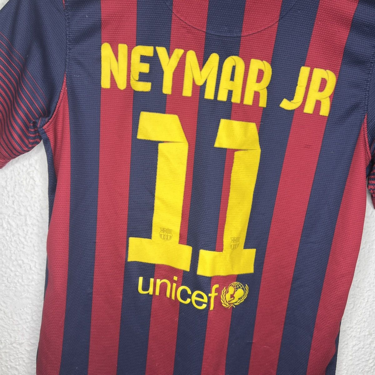 Nike Nike Fc Barcelona Neymar Tshirt Tee Home Kit Jersey Navy Red Size US XS / EU 42 / 0 - 7 Thumbnail