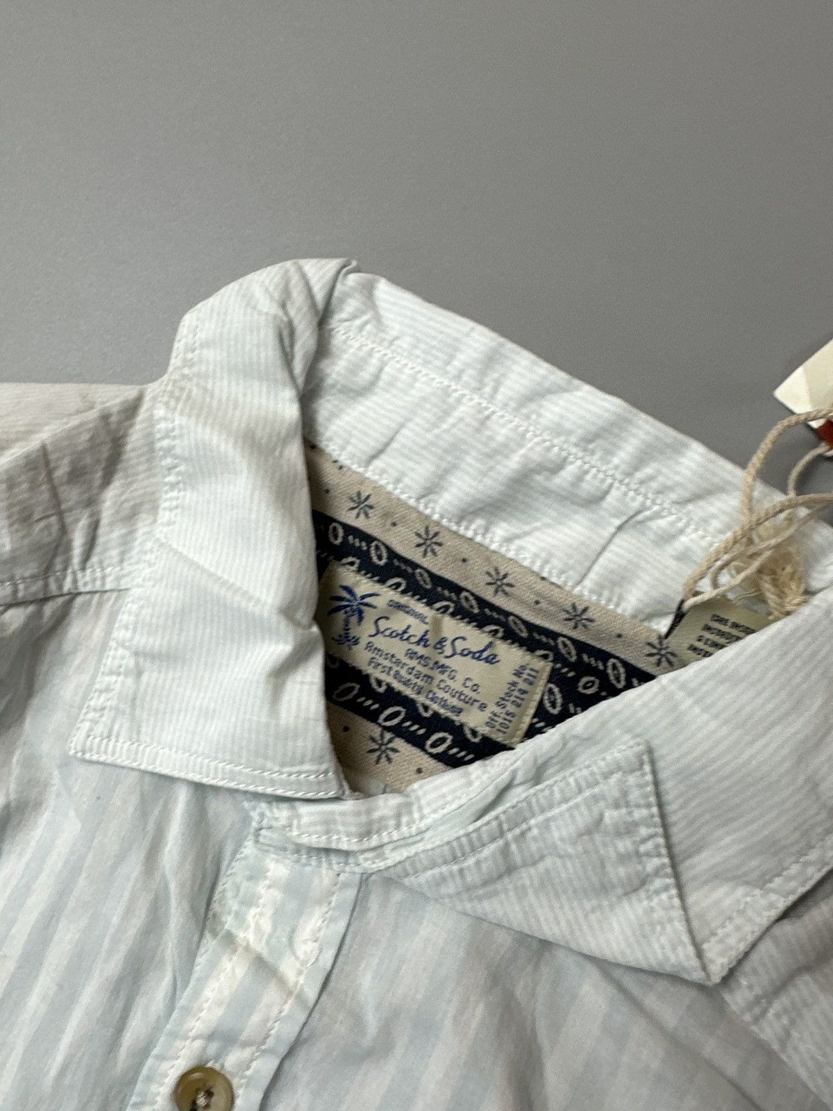 Scotch & Soda Summer Fit Stripe Blue Shirt 3/4 Sleeve Scotch&soda Size US M / EU 48-50 / 2 - 5 Thumbnail