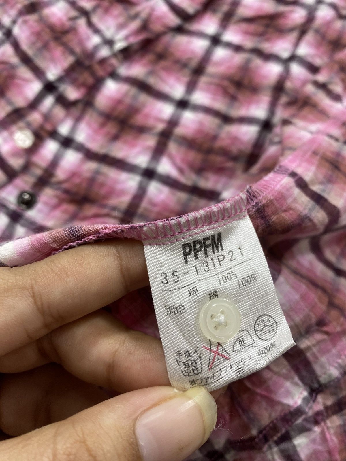 PPFM 2000s PPFM Asymmetrical Flannel Size US M / EU 48-50 / 2 - 6 Thumbnail