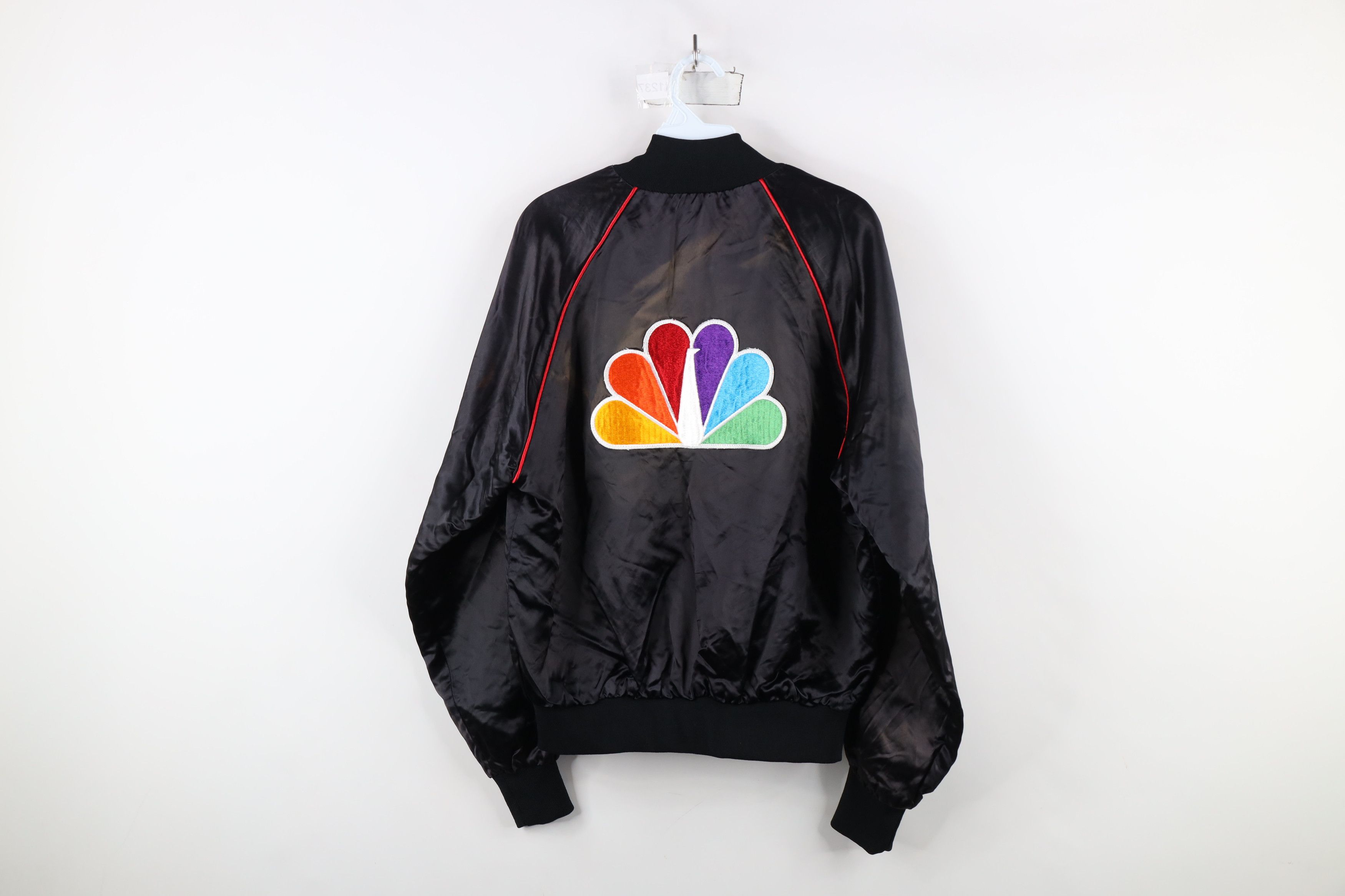 Vintage Vintage 70s 80s Streetwear Peacock Satin Bomber Jacket USA Size US L / EU 52-54 / 3 - 15 Thumbnail