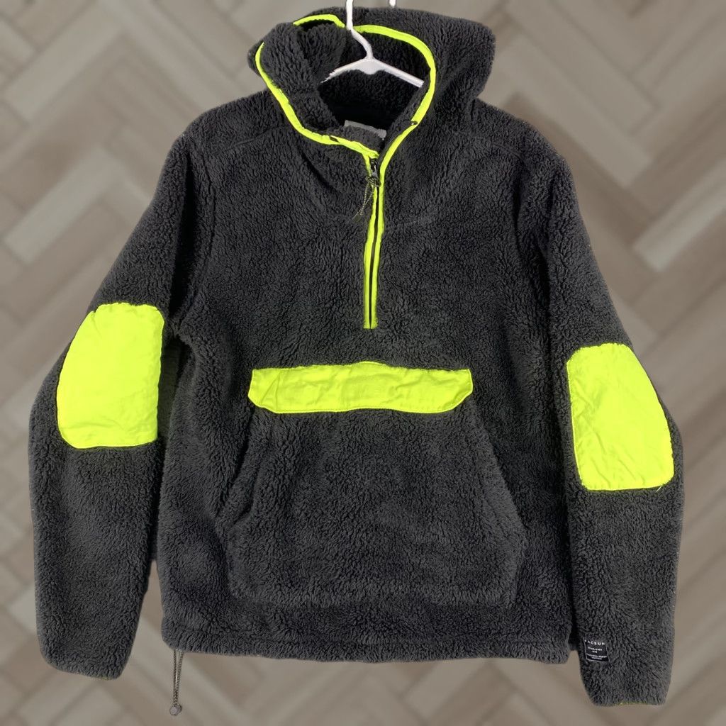 Pacsun VINTAGE Pacsun Hoodie Pullover Jacket Mens Small Black Sherpa Long Sleeve / 33-3 Size US S / EU 44-46 / 1 - 1 Thumbnail