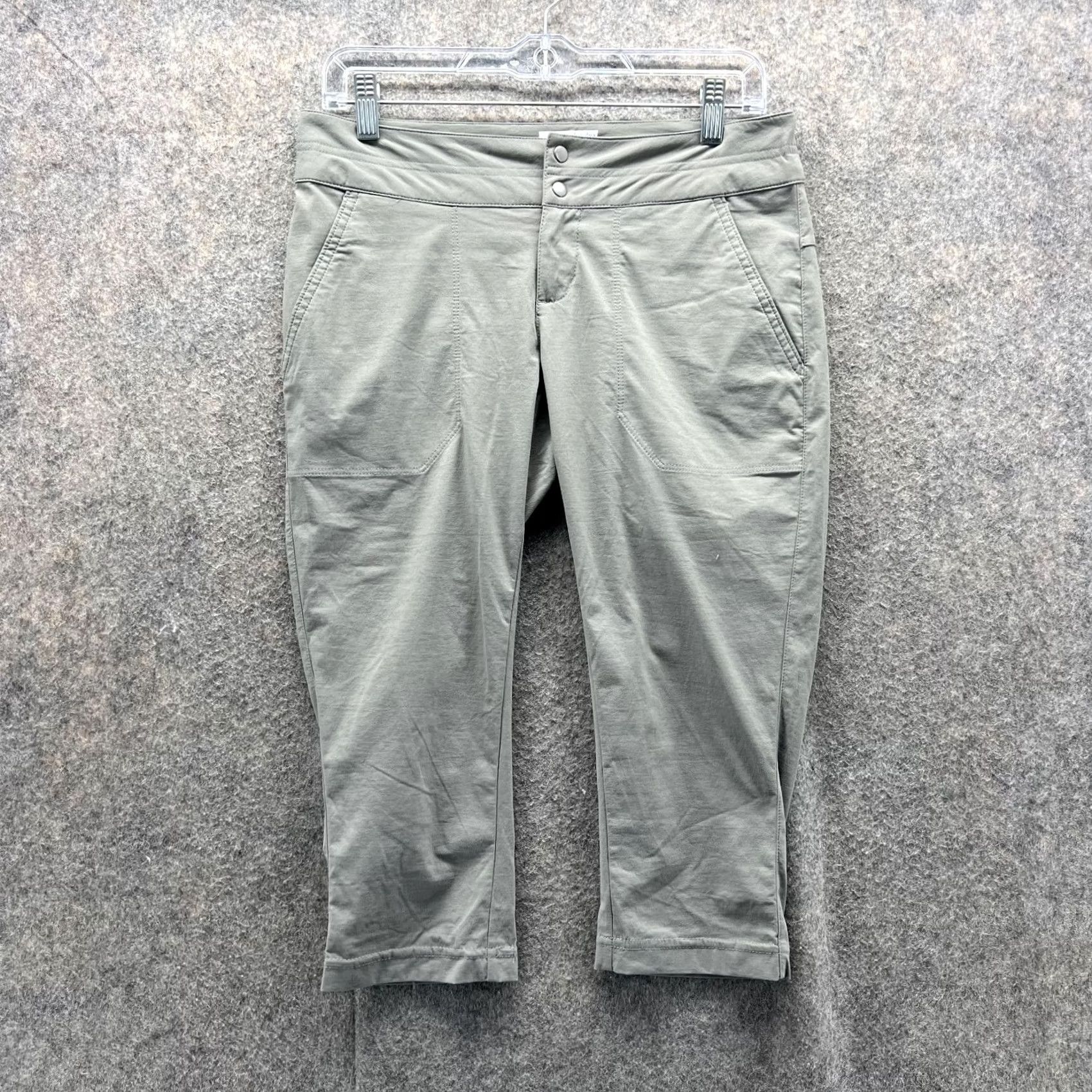 Vintage Columbia Pants Women 4/36 Gray Chino Flat Front Omni Shield Casual / Formal / Travel Womens Size 4 Gray Size 27" / US 4 / IT 40 - 2 Thumbnail