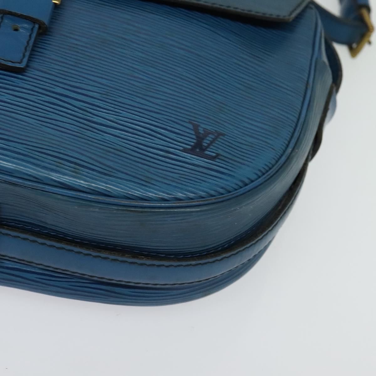 Louis Vuitton LOUIS VUITTON Epi June Feuille Shoulder Bag Blue M52155 Size ONE SIZE - 3 Thumbnail