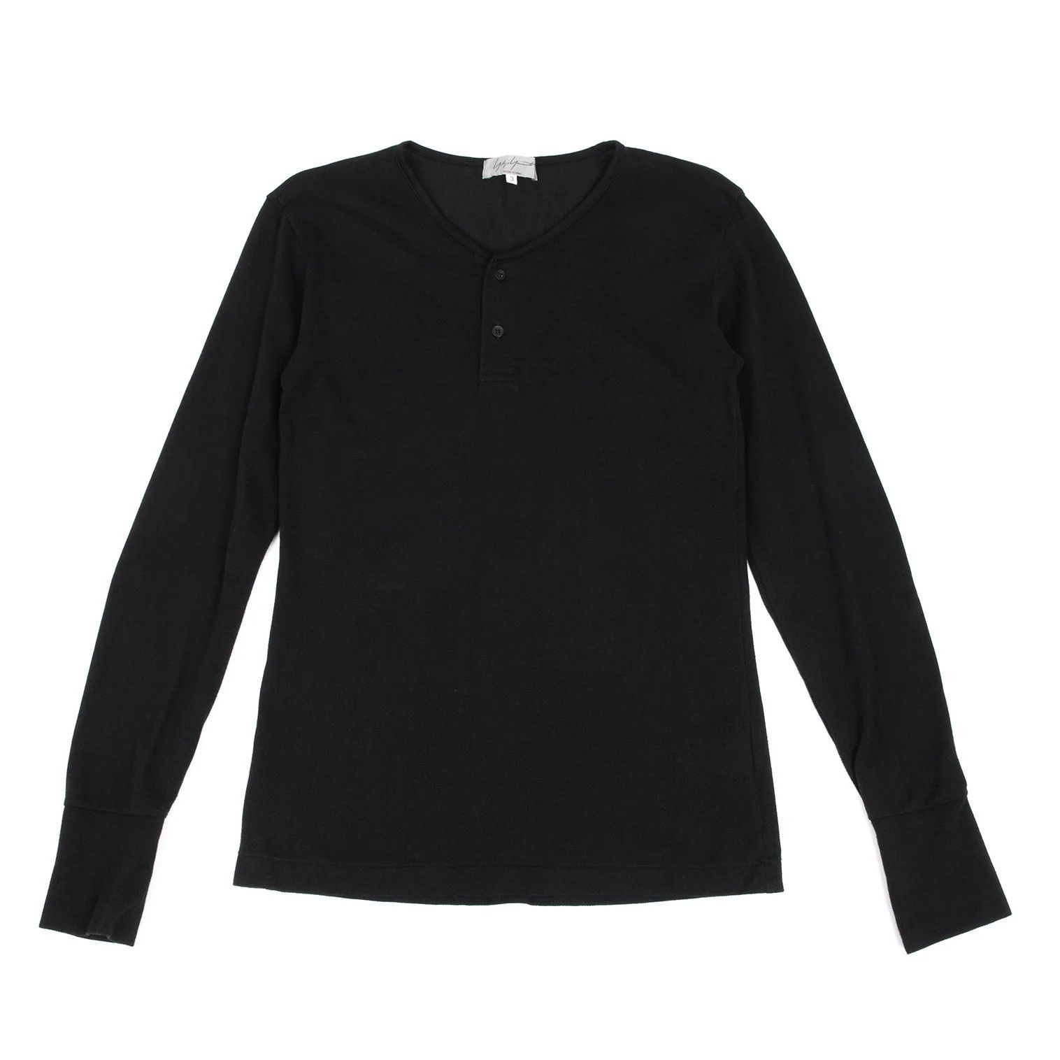 Yohji Yamamoto Yohji Yamamoto Cashmere Blend Polo Shirt Black 3 Size US L / EU 52-54 / 3 - 1 Thumbnail
