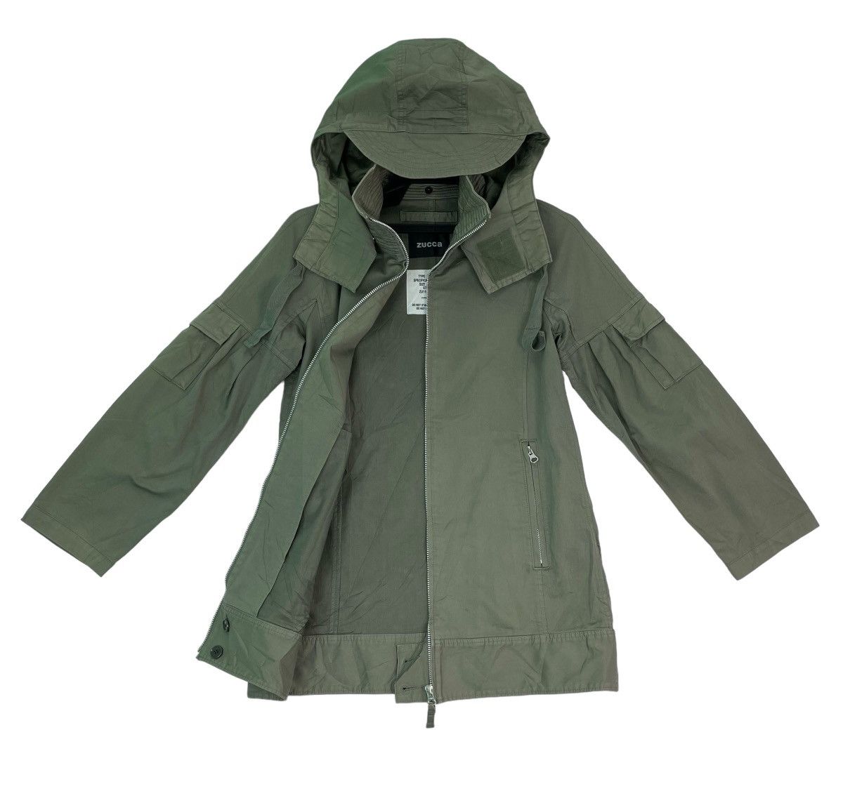Issey Miyake × Zucca 90s Zucca outdoor hunting survival hooded hat jacket parka Size S / US 4 / IT 40 - 1 Thumbnail