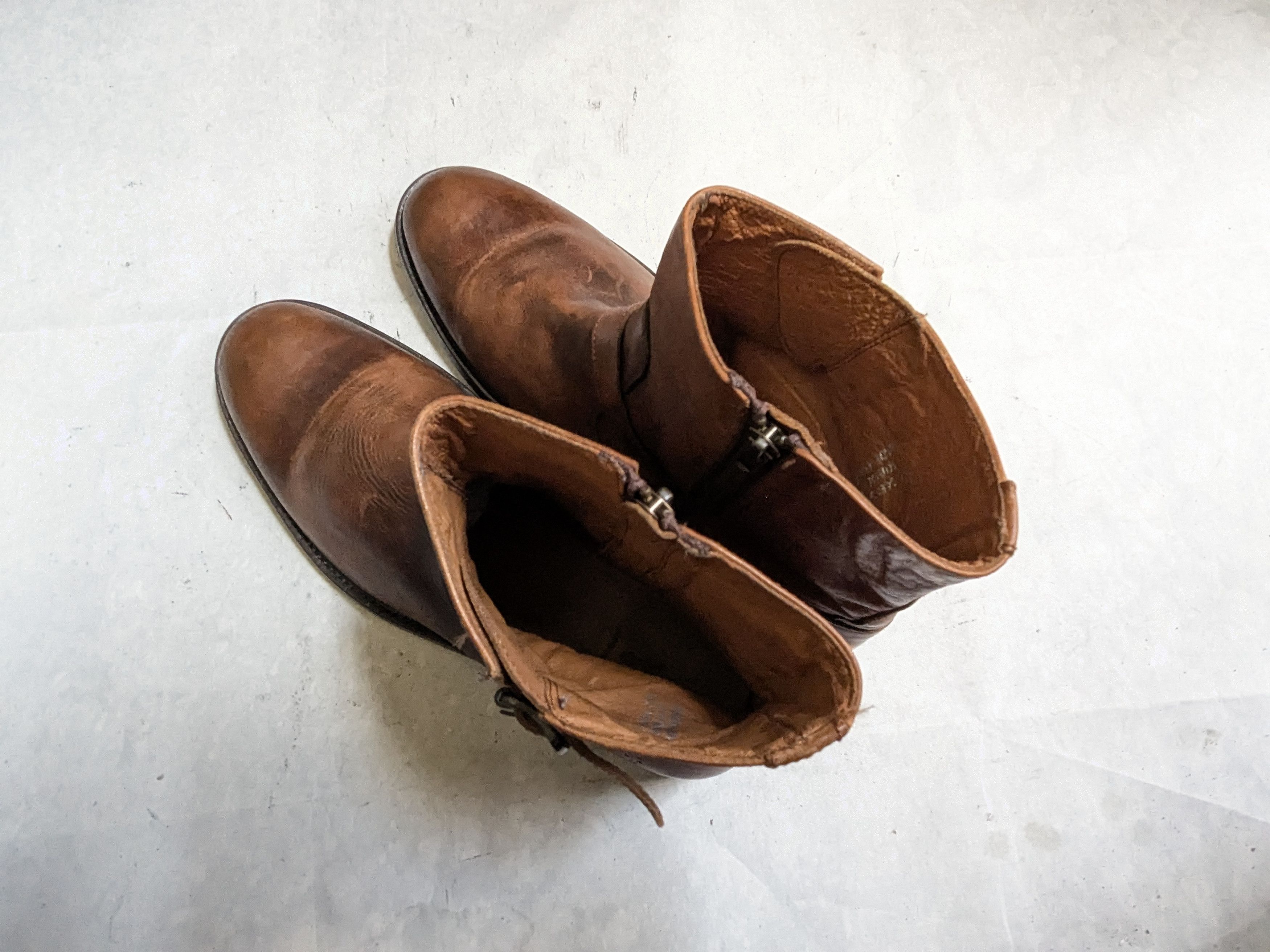 Frye Frye Engineer Boots Brown 11 D Stepas Buckle Leather Size US 11 / EU 44 - 17 Thumbnail