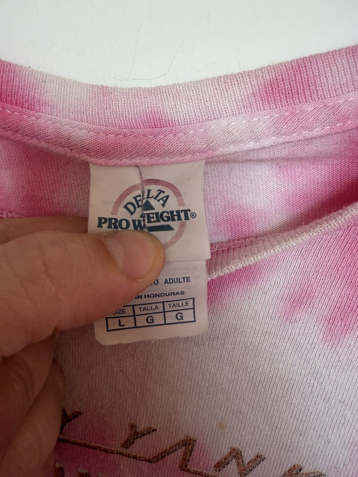 Band Tees Daddy Yankee La Última Vuelta Tour 2022 Pink Tie Dye Tee L Size US L / EU 52-54 / 3 - 3 Thumbnail