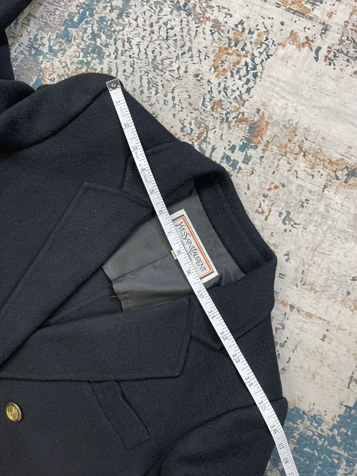 Yves Saint Laurent Yvest Saint Laurent Ysl Double Breasted Wool Blazer Size M / US 6-8 / IT 42-44 - 10 Thumbnail