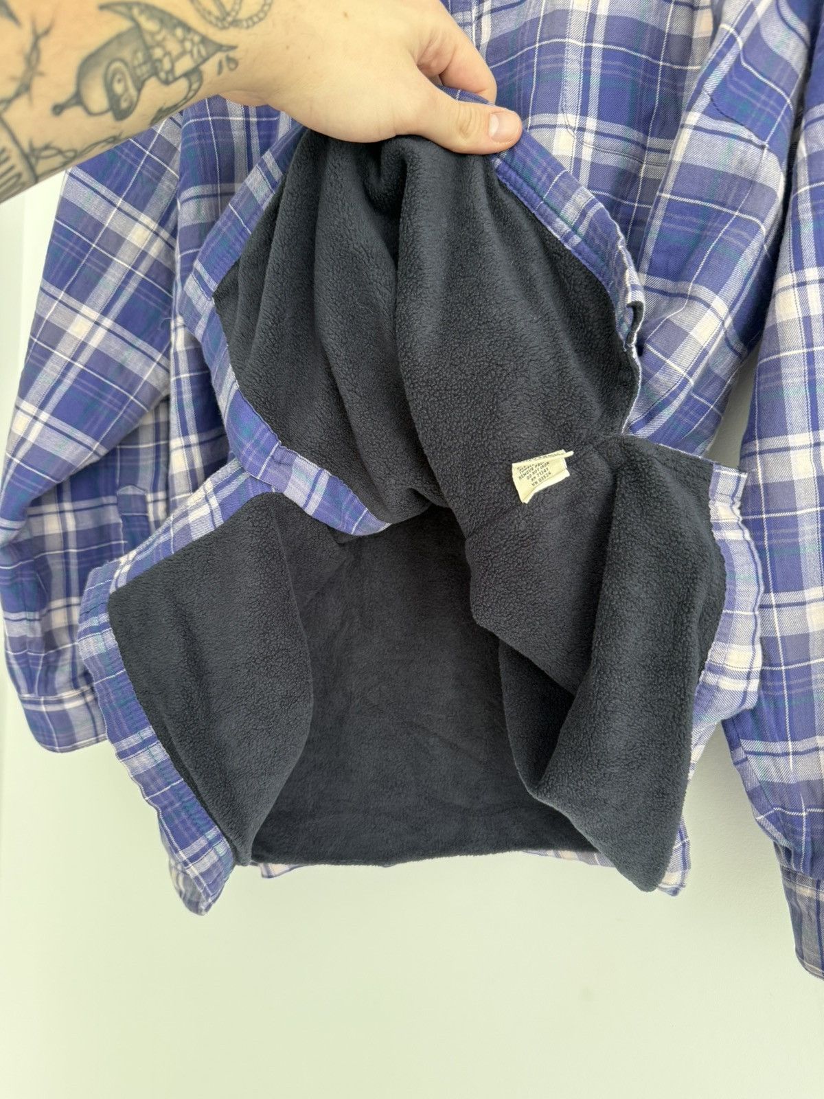 Flannel × L.L. Bean × Vintage L.L.Bean Vintage Fleece Shirt Size US XL / EU 56 / 4 - 5 Thumbnail