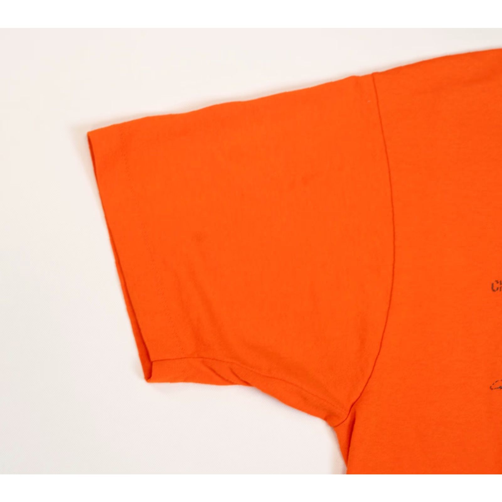 Vintage VINTAGE Screen Stars T-Shirt Boy s and Girls Club Size L 90s Orange Crew Neck Short Sleeve Size US L / EU 52-54 / 3 - 6 Thumbnail