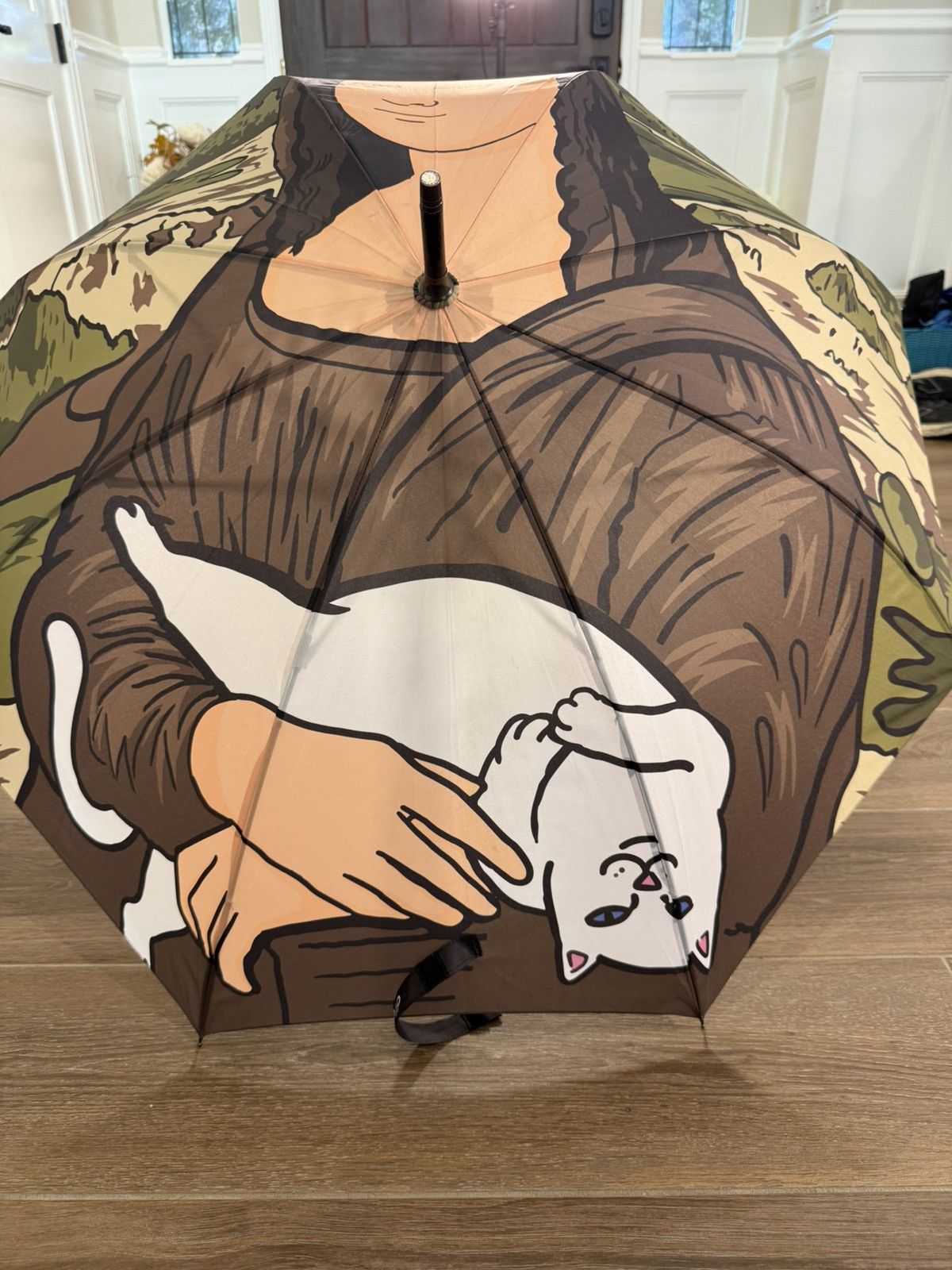 RIPNDIP RipnDip Mona Lisa x Lord Nermal Umbrella Size ONE SIZE - 2 Thumbnail
