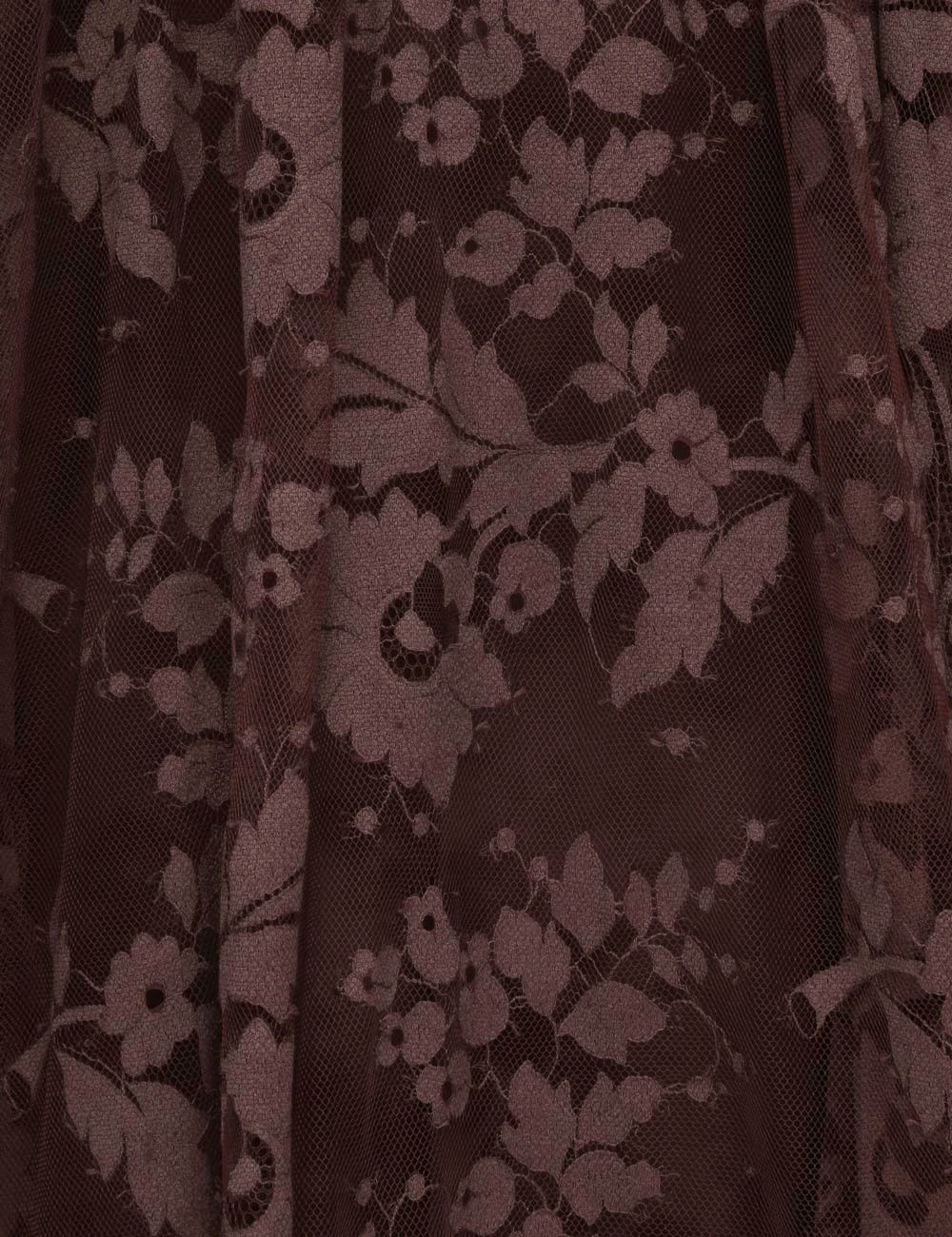 Zimmermann oc11z0725 Illustration Lace Gown in Brown Size XS / US 0-2 / IT 36-38 - 6 Thumbnail