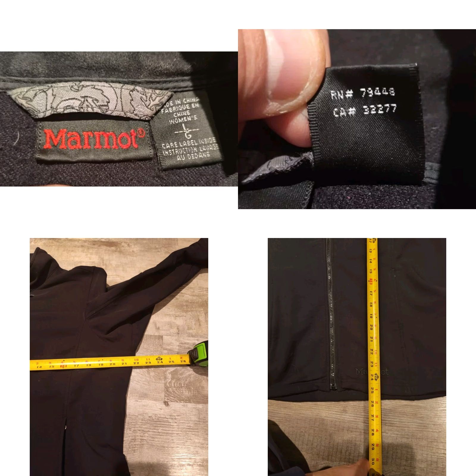 Marmot Marmot Women's Jacket L Black Fleece Lined Full Zip 3XDry Outdoor Size L / US 10 / IT 46 - 8 Thumbnail