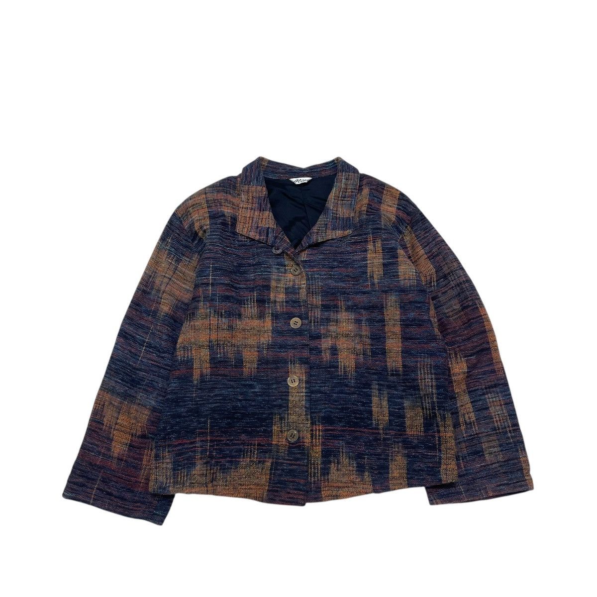 Issey Miyake 💥Vintage 90s Miena Style Pachtwork Cropped Jacket Size M / US 6-8 / IT 42-44 - 1 Thumbnail
