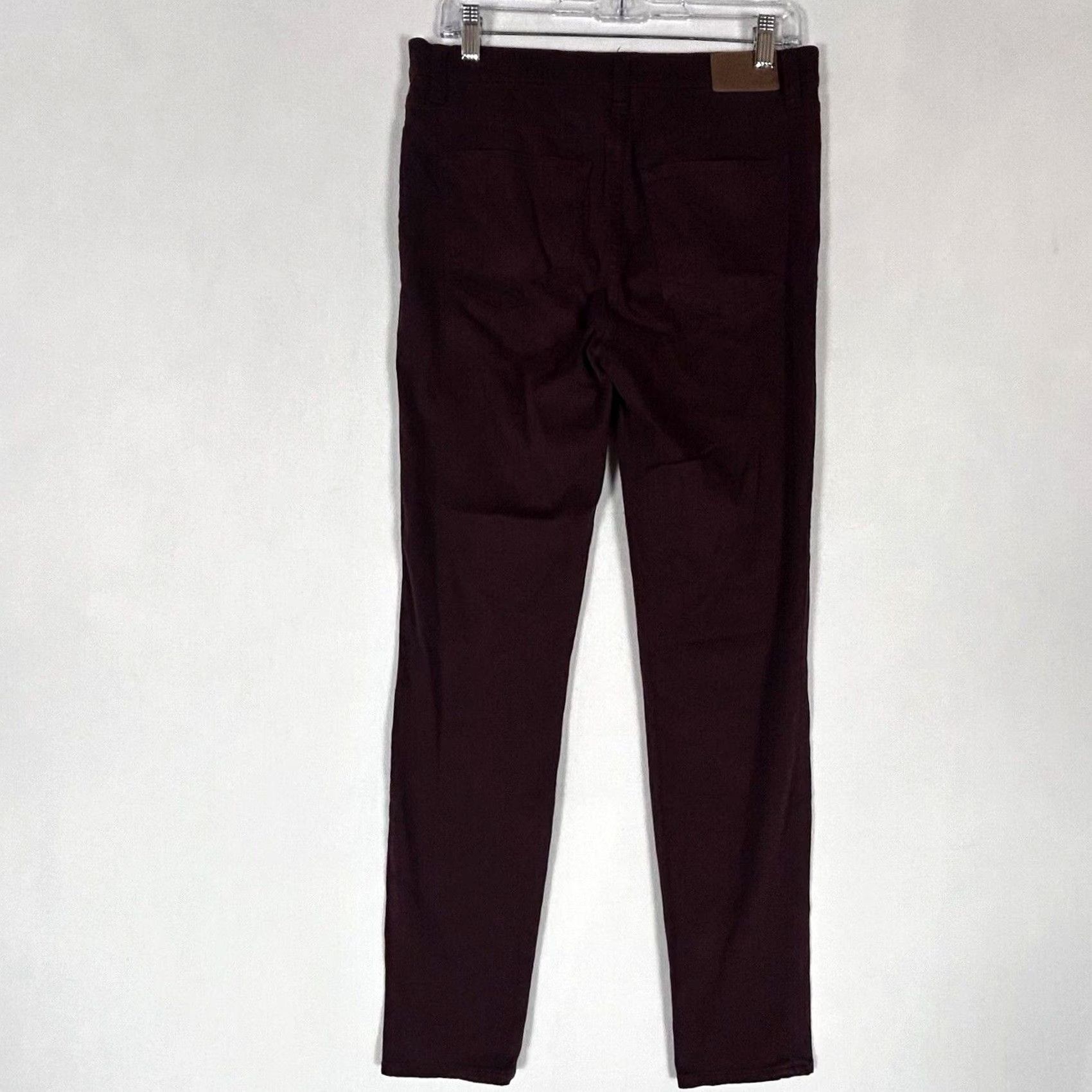 Madewell Madewell 9" High Riser Skinny Jeans Womens 29 Maroon Denim Regular Rise Skinny Jeans (Madewell High Riser Skinny) Womens 29 Maroon Red Jeans Size 29" - 6 Thumbnail