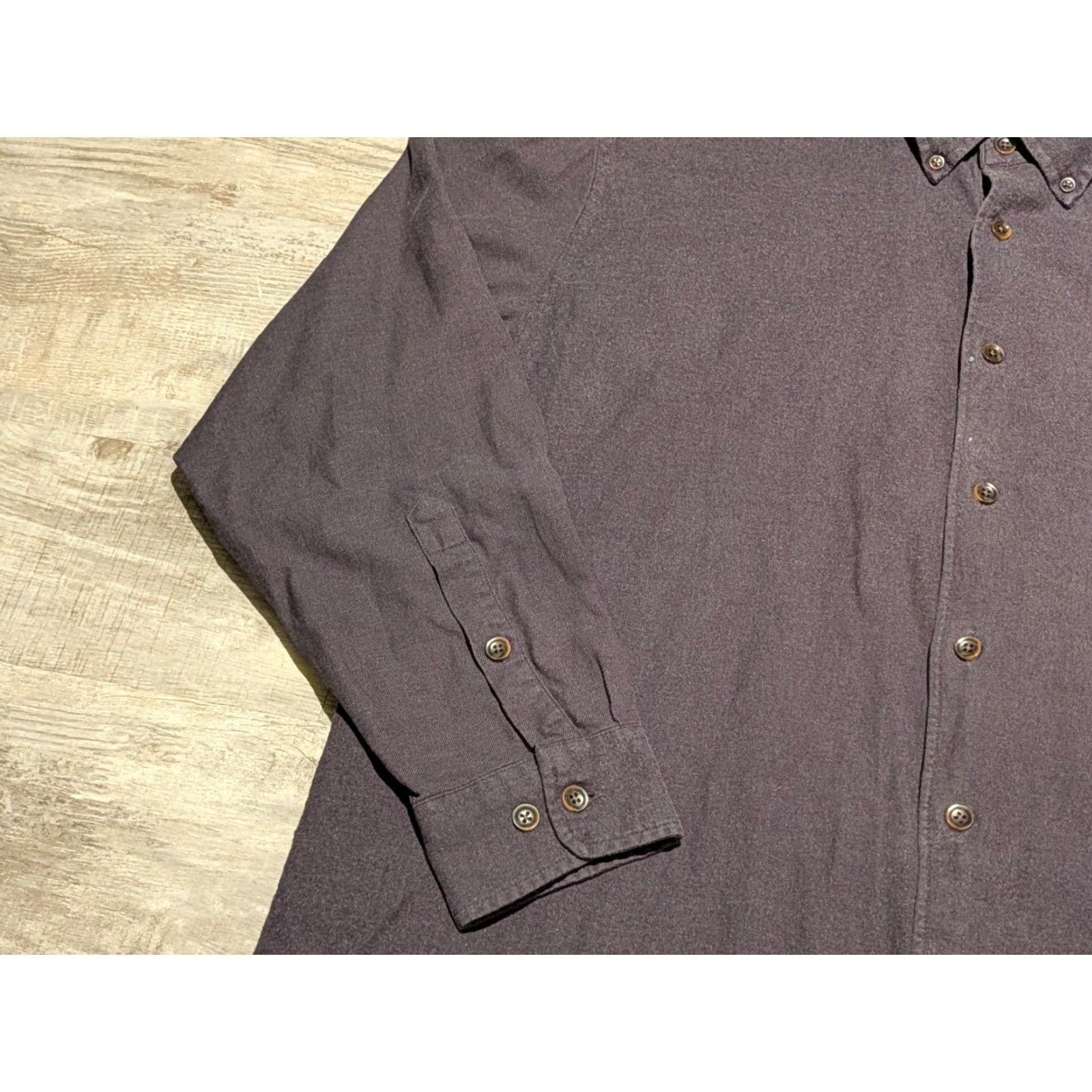 Orvis Orvis Luxury Flannel Shirt Mens Button-Down Chamois L/S Gray XL Cotton Button-Up Heavyweight Pockets Casual Travel Workwear Outdoor Classic Mens Size US XL / EU 56 / 4 - 4 Thumbnail