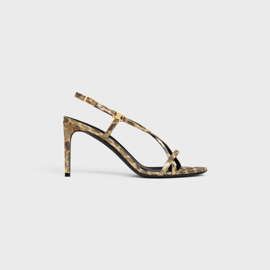 Celine o1bcso1str0625 358924433C Sandals in Brown/Gold Size US 10 / IT 40 - 1 Thumbnail