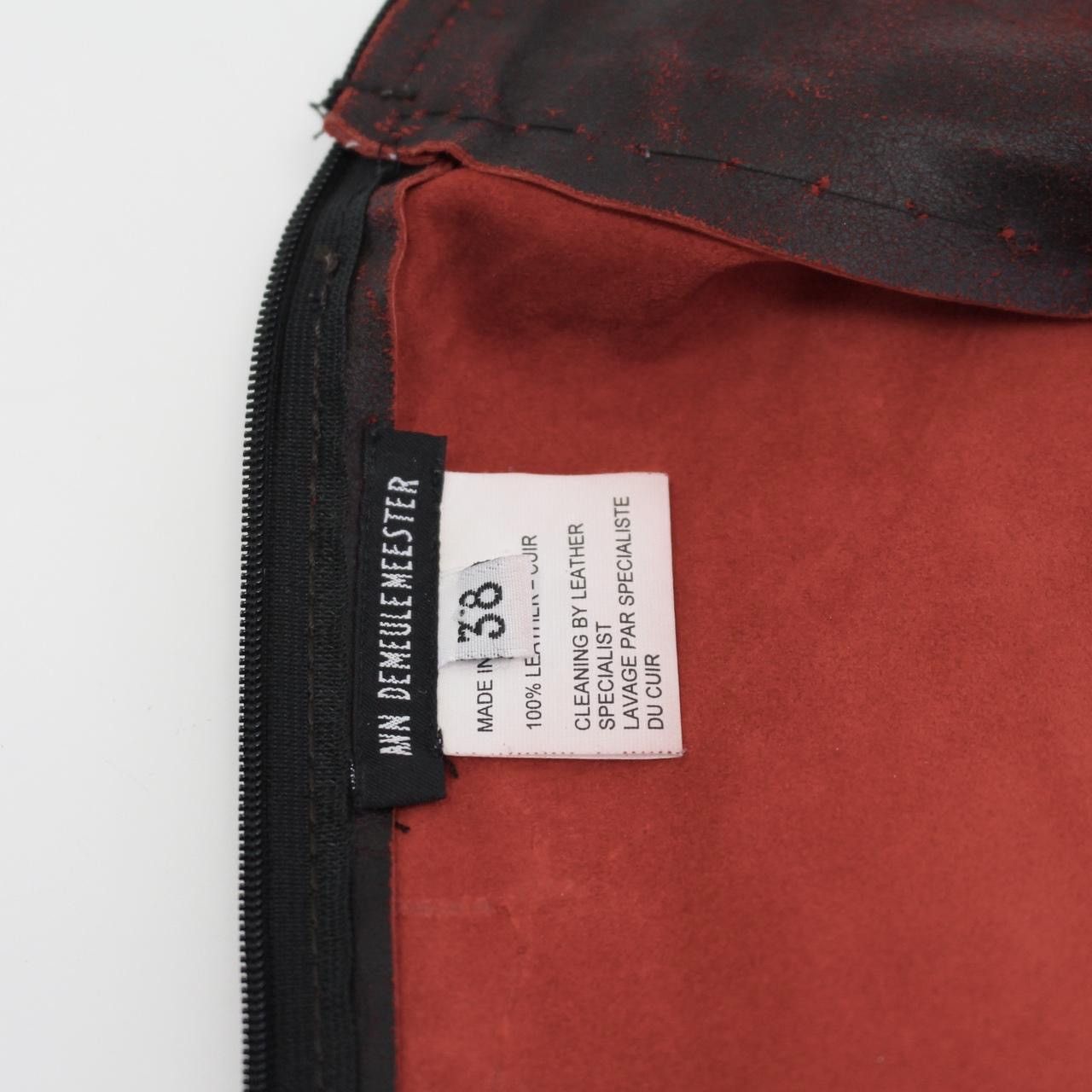 Ann Demeulemeester ANN DEMEULEMEESTER RED PAINTED LEATHER TOP Size S / US 4 / IT 40 - 4 Thumbnail