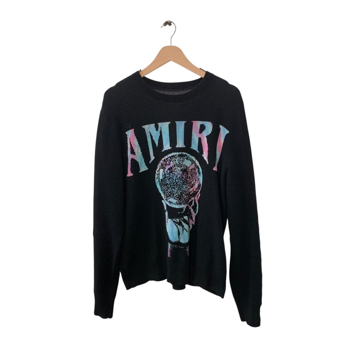 Amiri Amiri Crystal Ball Crew Sweater Black Medium Size US M / EU 48-50 / 2 - 2 Thumbnail