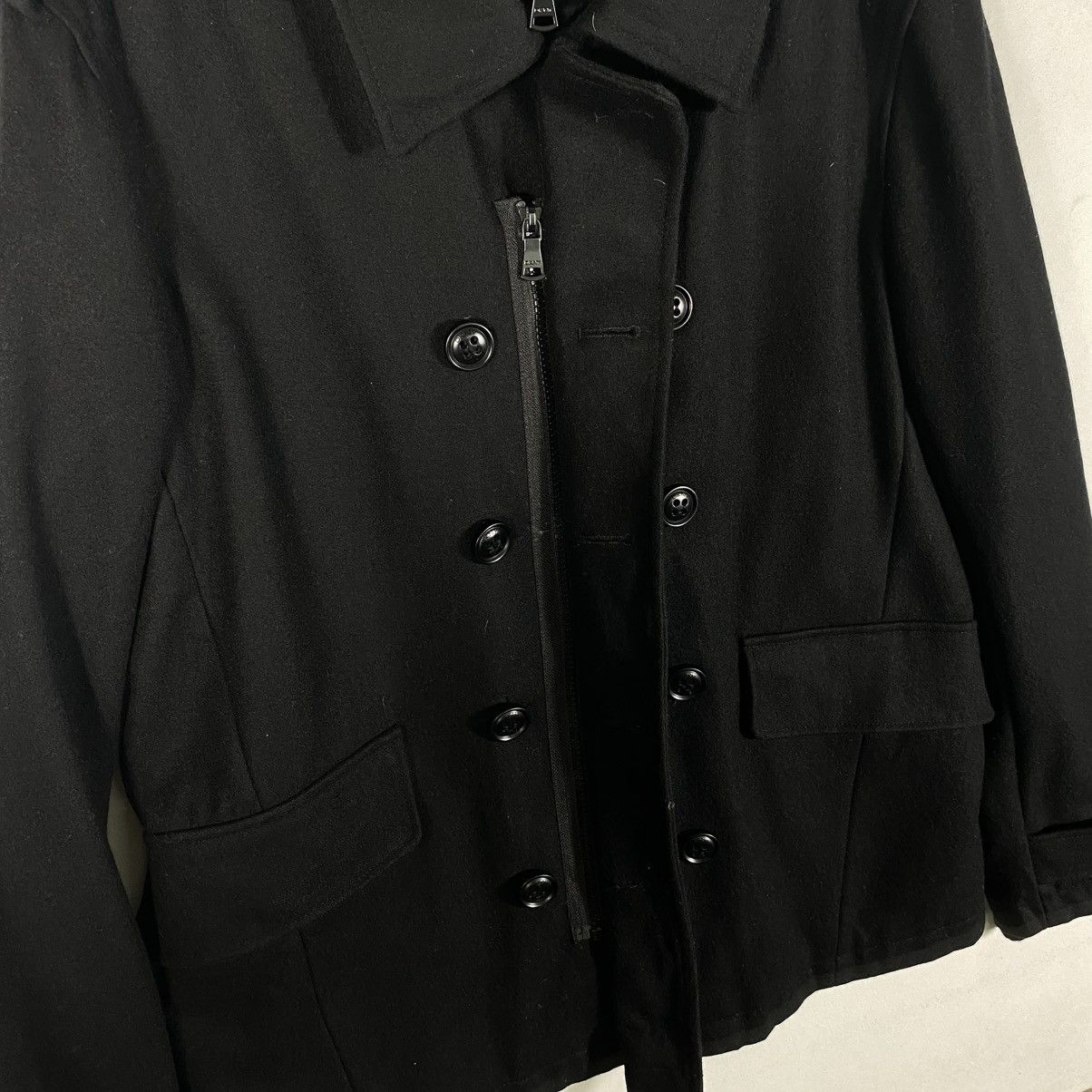 DKNY Donna Karan New York Wool Button/Zipper Jacket L Size Size US L / EU 52-54 / 3 - 9 Thumbnail