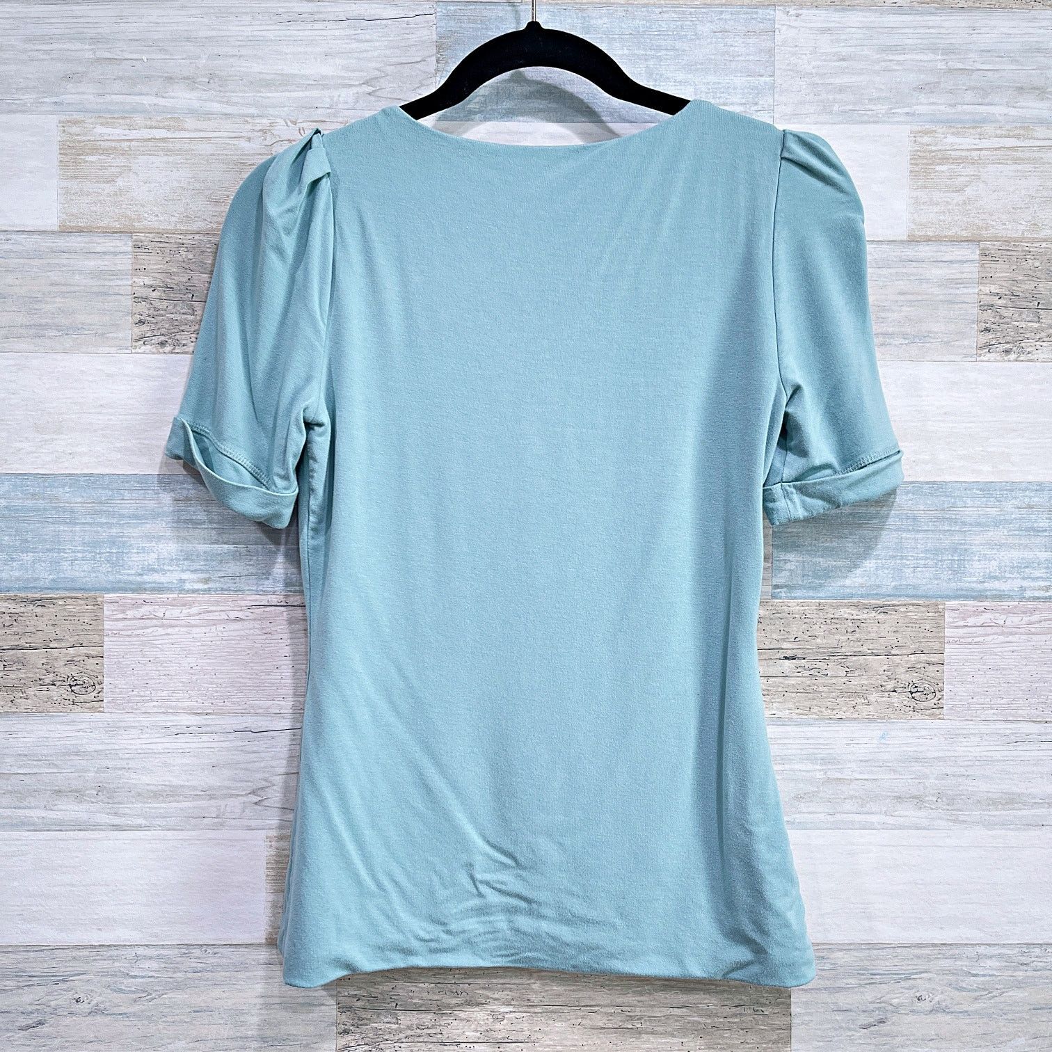 White House Black Market WHITE HOUSE BLACK MARKET Double Layer Tee Blue Womens XS Size XS / US 0-2 / IT 36-38 - 3 Thumbnail