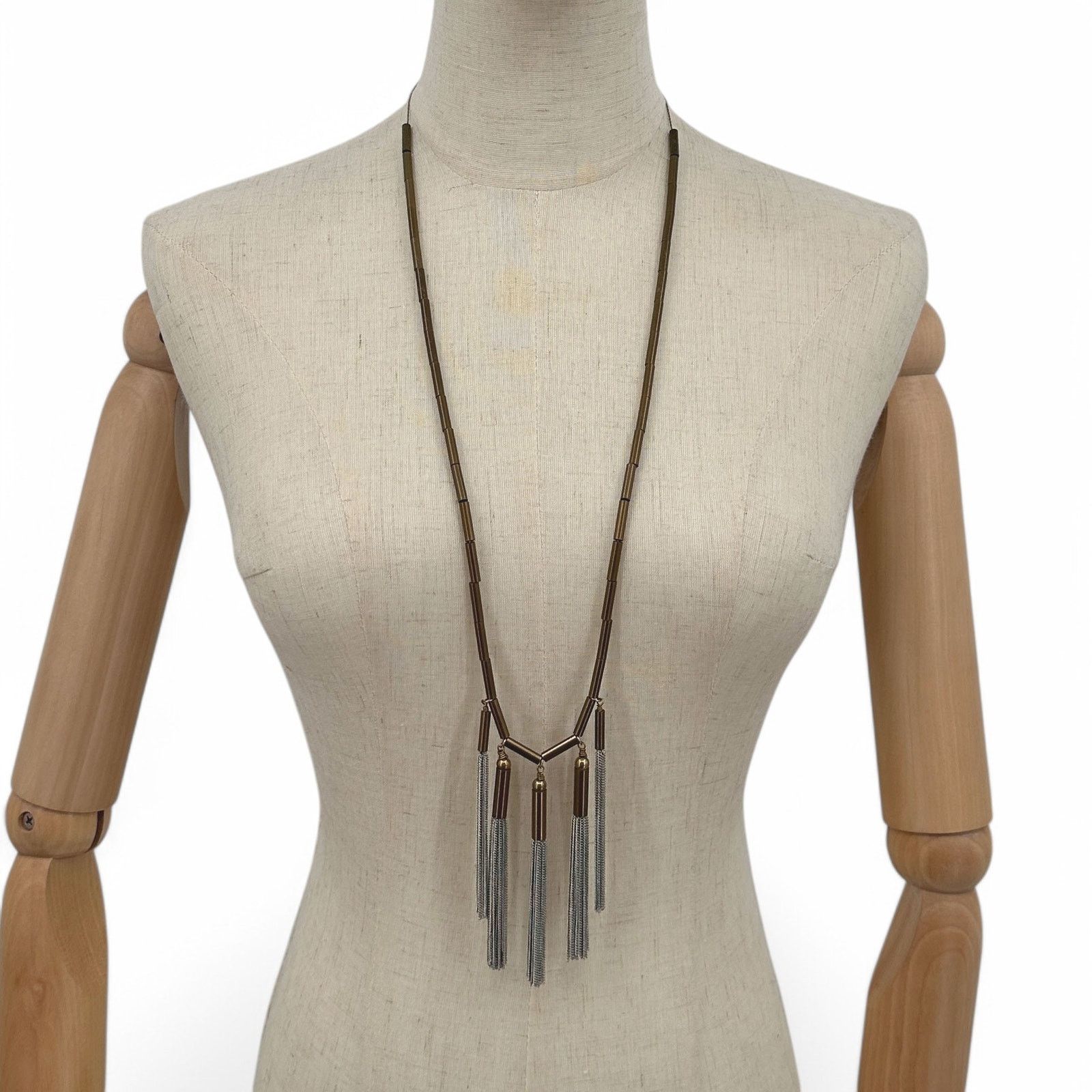 Banana Republic Banana Republic Chain Tassel Statement Necklace Size ONE SIZE - 6 Thumbnail