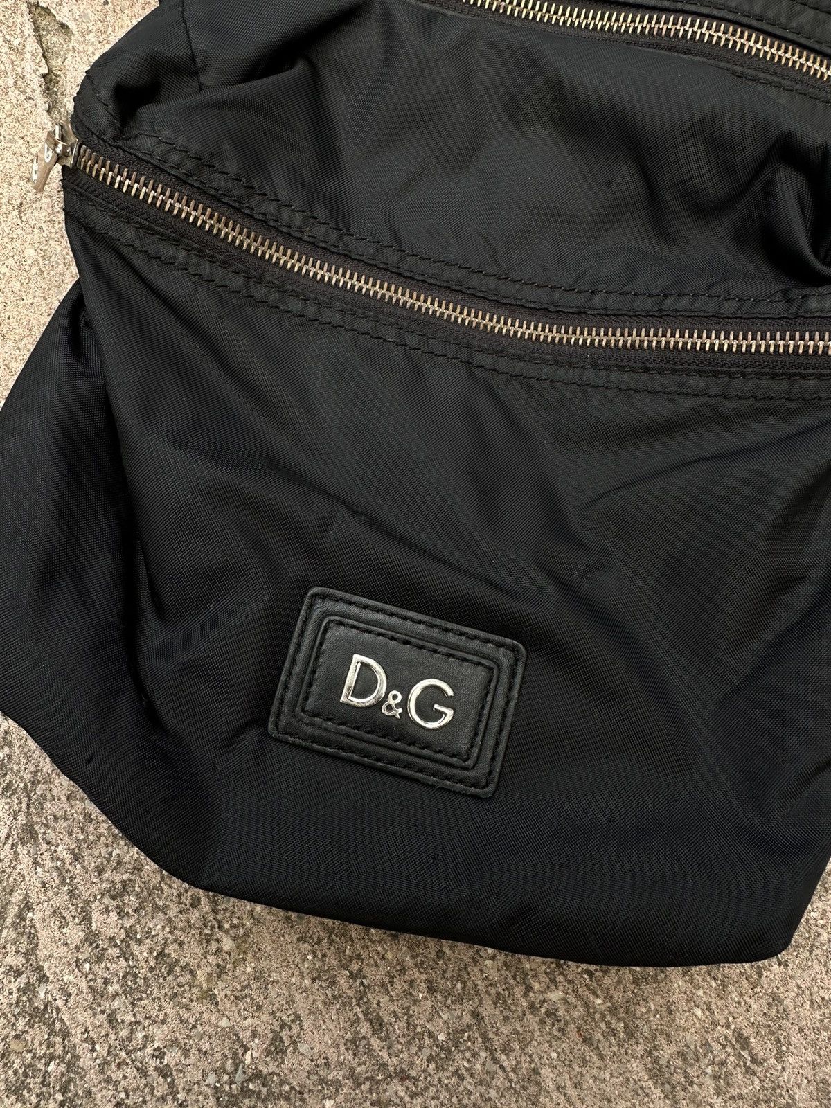 Dolce & Gabbana Dolce&Gabbana Nylon Leather Black Bag Size ONE SIZE - 2 Thumbnail