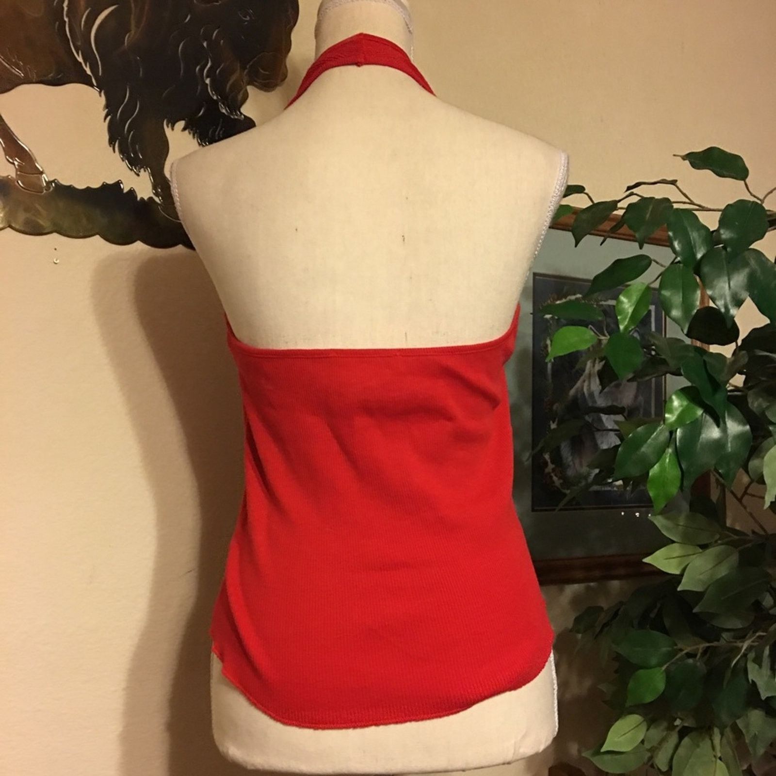Other Spiegel classic red light rib knit halter top Size M / US 6-8 / IT 42-44 - 4 Thumbnail