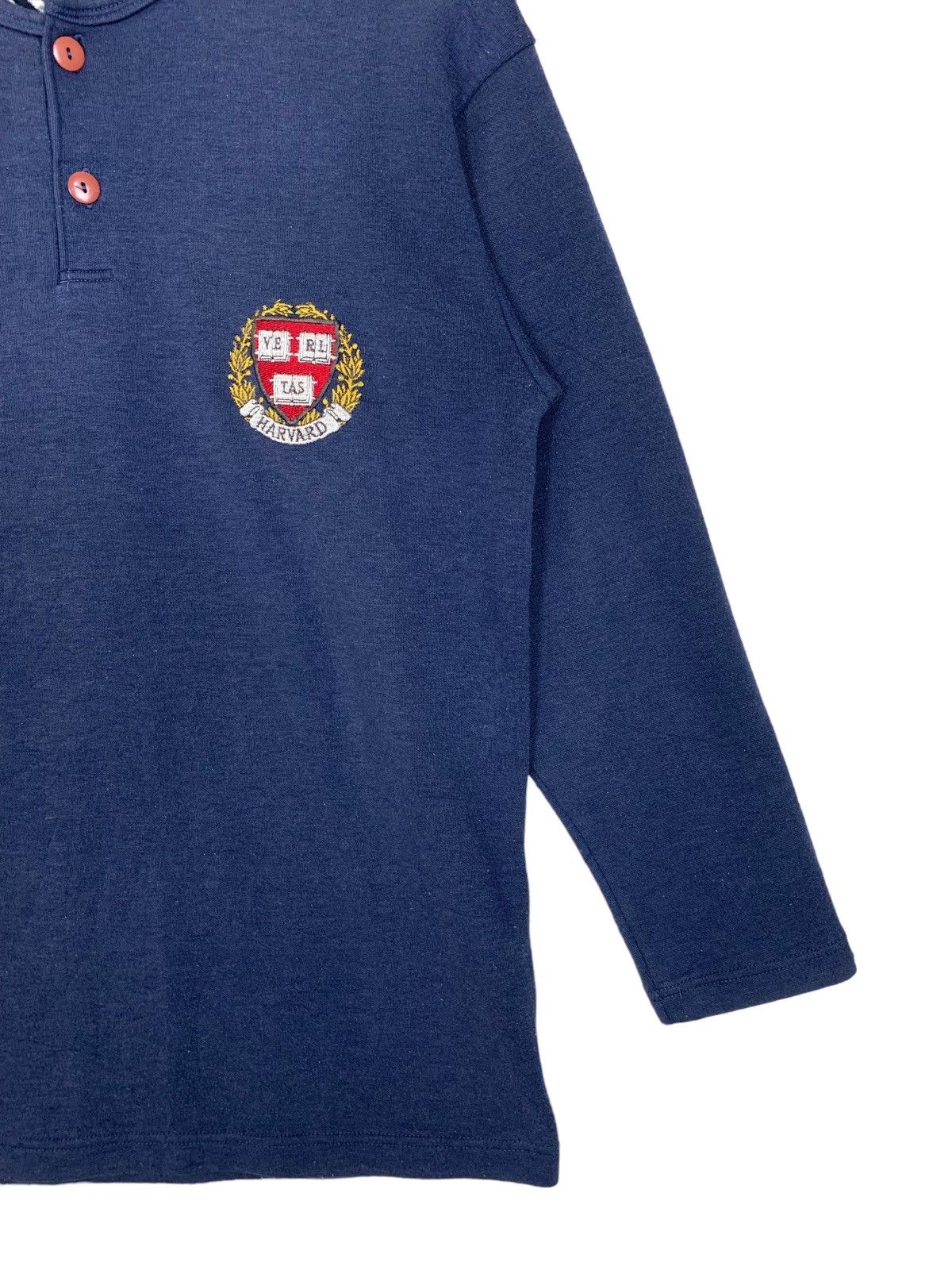 Japanese Brand Harvard Boston University Crewneck Button Longsleeve Size US S / EU 44-46 / 1 - 6 Thumbnail