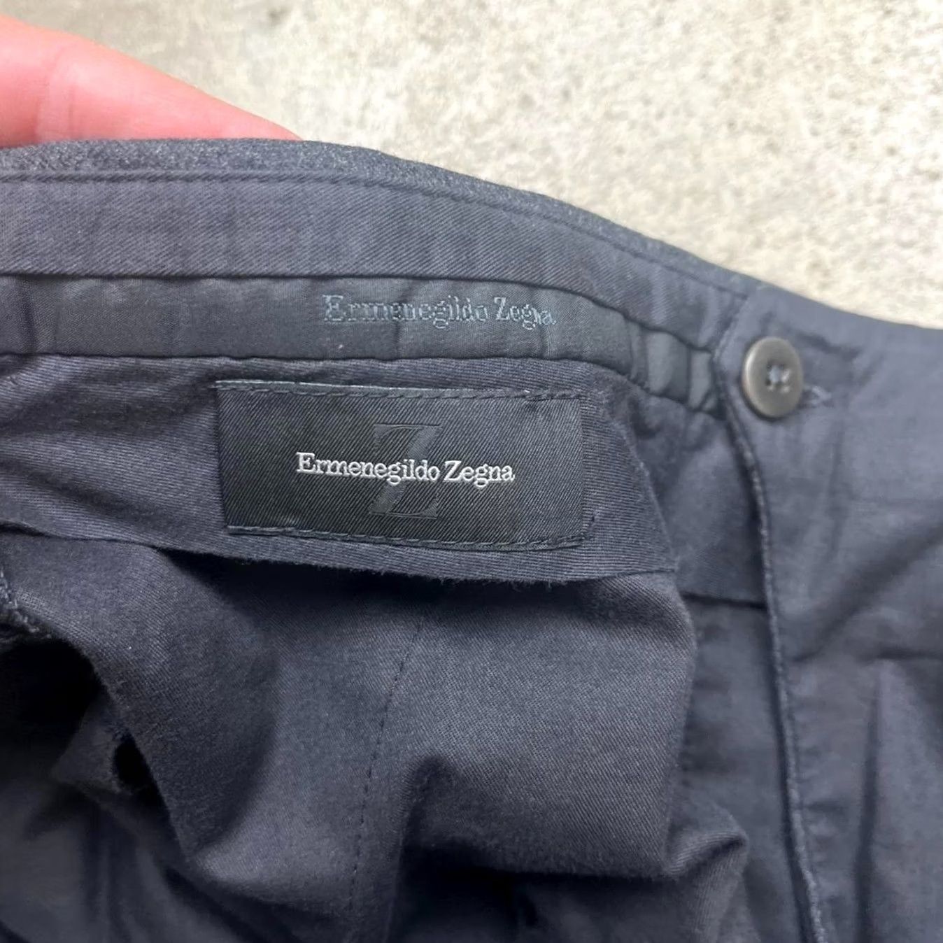 Ermenegildo Zegna Ermenegildo Zegna Trousers Wool Flannel mens flat front 36x33 Size US 36 / EU 52 - 2 Thumbnail