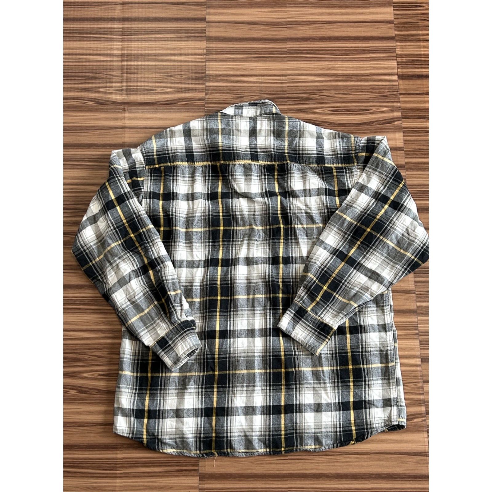 Bass Pro Shops Bass Pro Shops Mens Shirt Button-Up Flannel Plaid Long Sleeve Size Large Gray Size US L / EU 52-54 / 3 - 2 Thumbnail