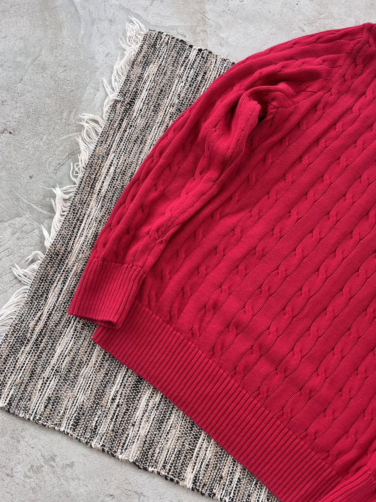 Polo Ralph Lauren × Vintage Hype Vintage Polo Ralph Lauren Knit Sweater Red Y2K Size US M / EU 48-50 / 2 - 13 Thumbnail