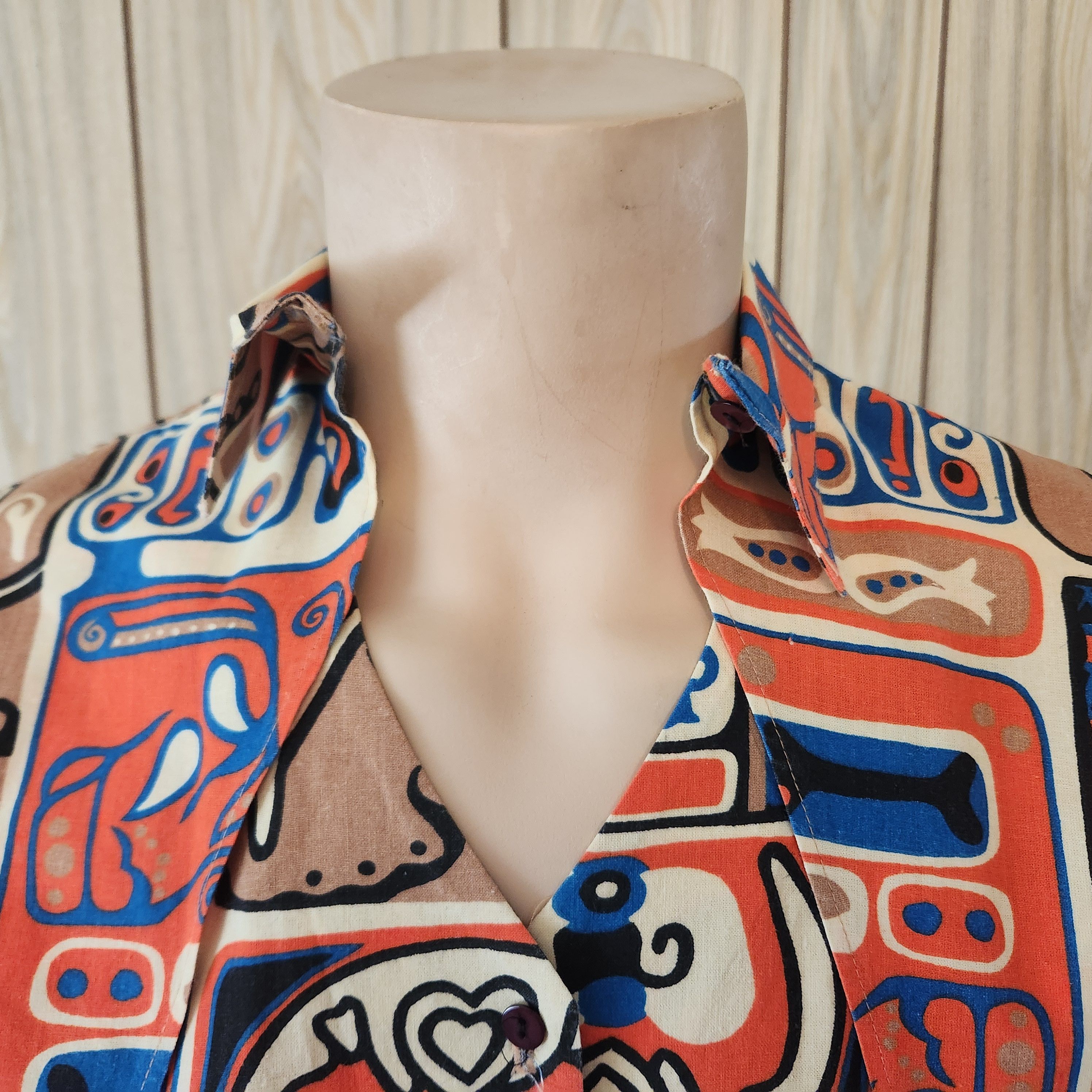 Vintage vintage shirt L wild Hawaiian Tiki men Size US L / EU 52-54 / 3 - 3 Thumbnail