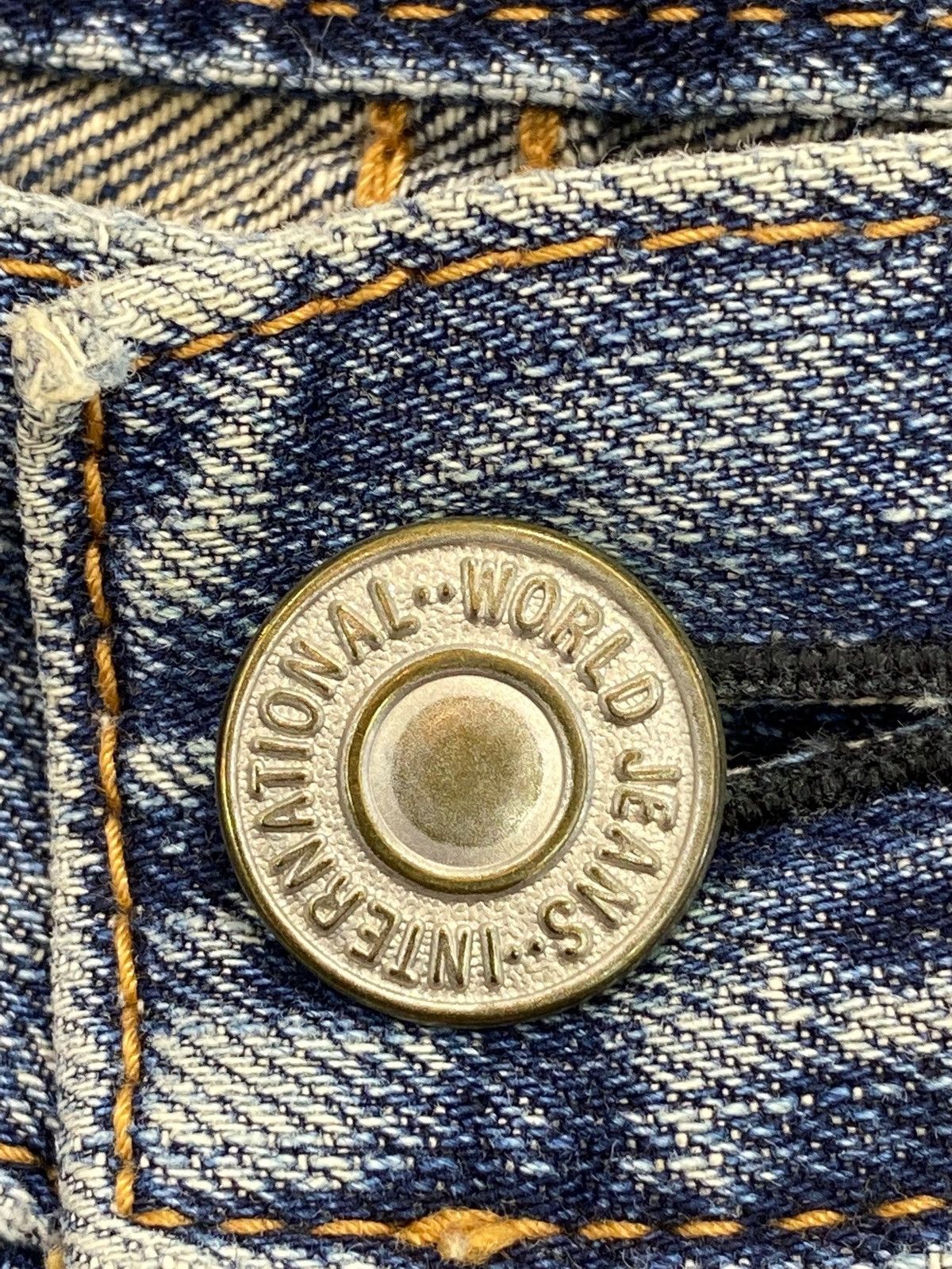 Japanese Brand Japanese Brand Blue Wash Distress Style Flare Jeans Size US 32 / EU 48 - 10 Thumbnail