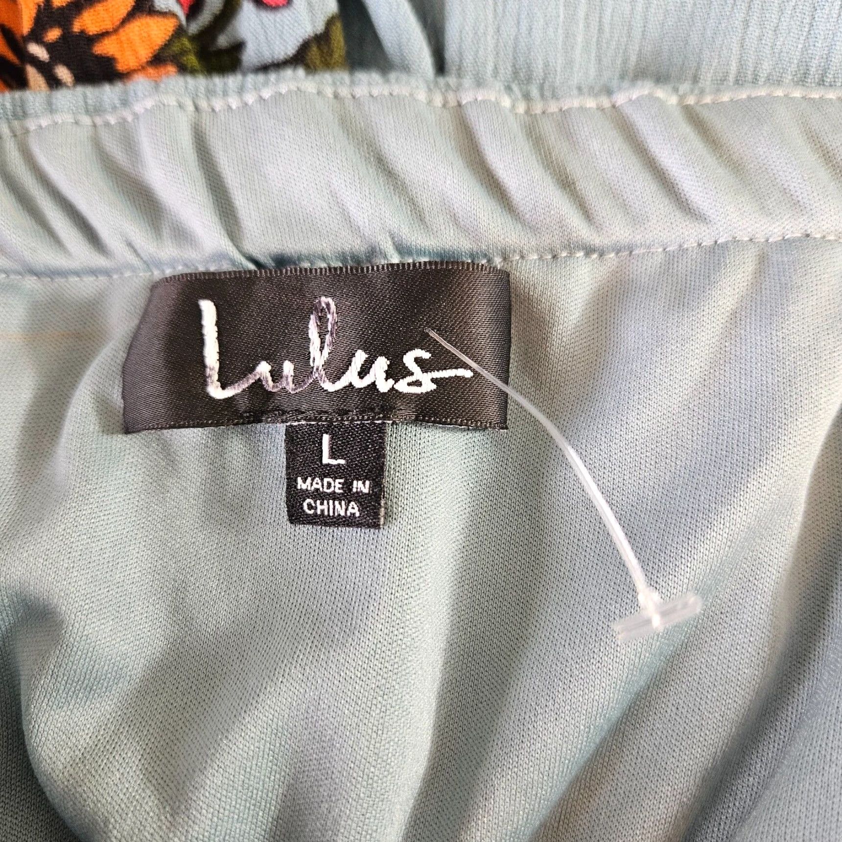 Lulus Lulus Womens Dress L Blue Orange Floral Sleeveless Rayon Mini Size L / US 10 / IT 46 - 5 Thumbnail