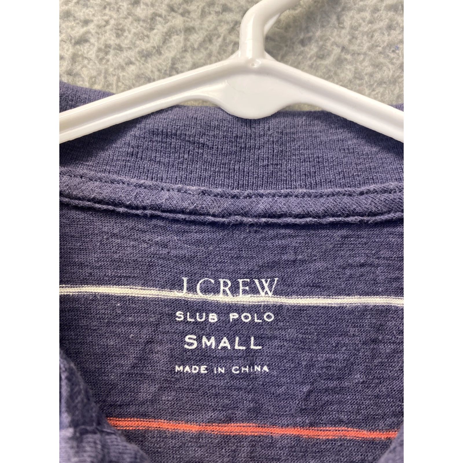 Vintage J Crew Polo Shirt Mens S Blue Striped Short Sleeve Collared Golf Regular Fit Size US S / EU 44-46 / 1 - 3 Thumbnail