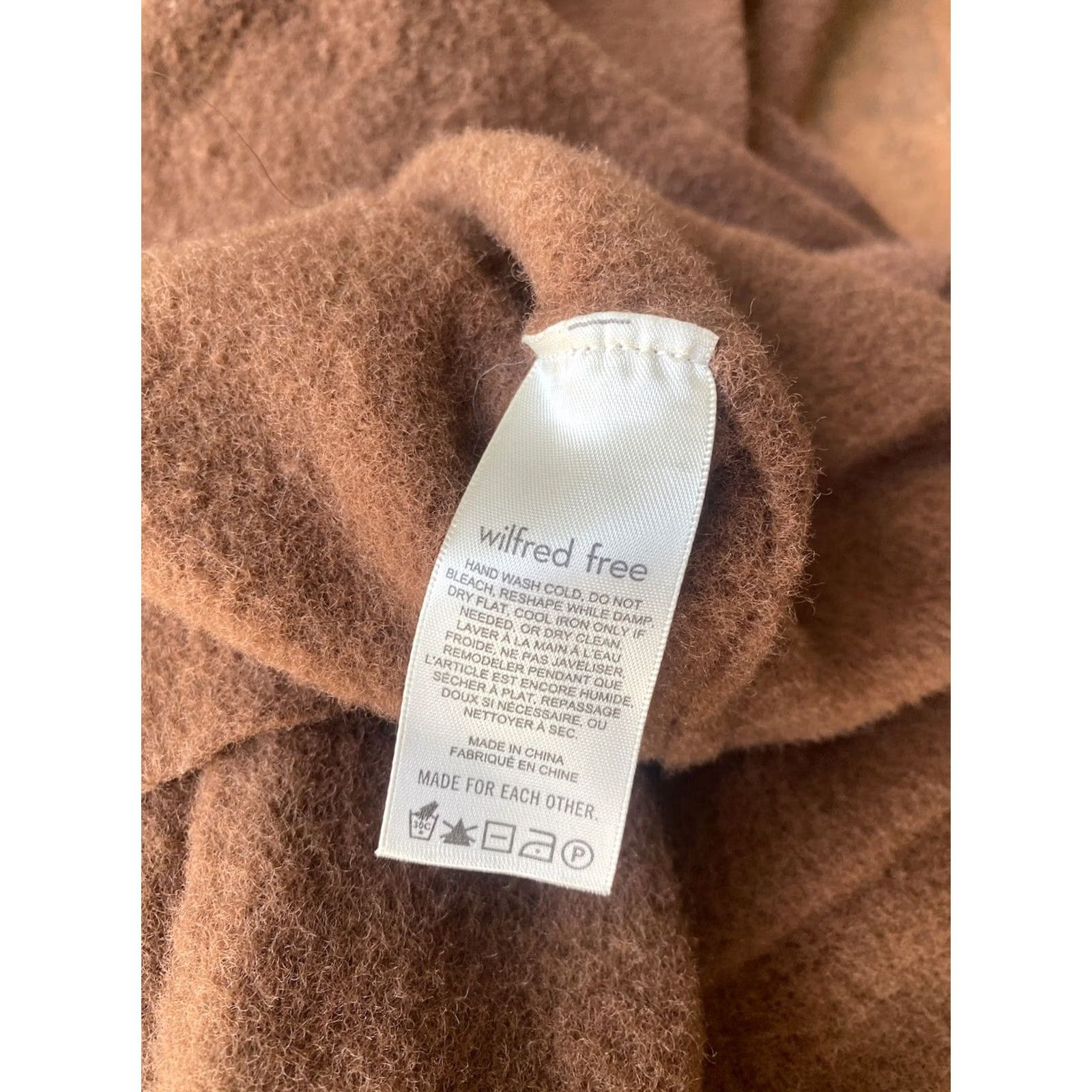 Vintage Wilfred Free Women's XS Cardigan Brown Buttoned Pockets Sweater Soft Comfort Cardigan Size XS / US 0-2 / IT 36-38 - 6 Thumbnail