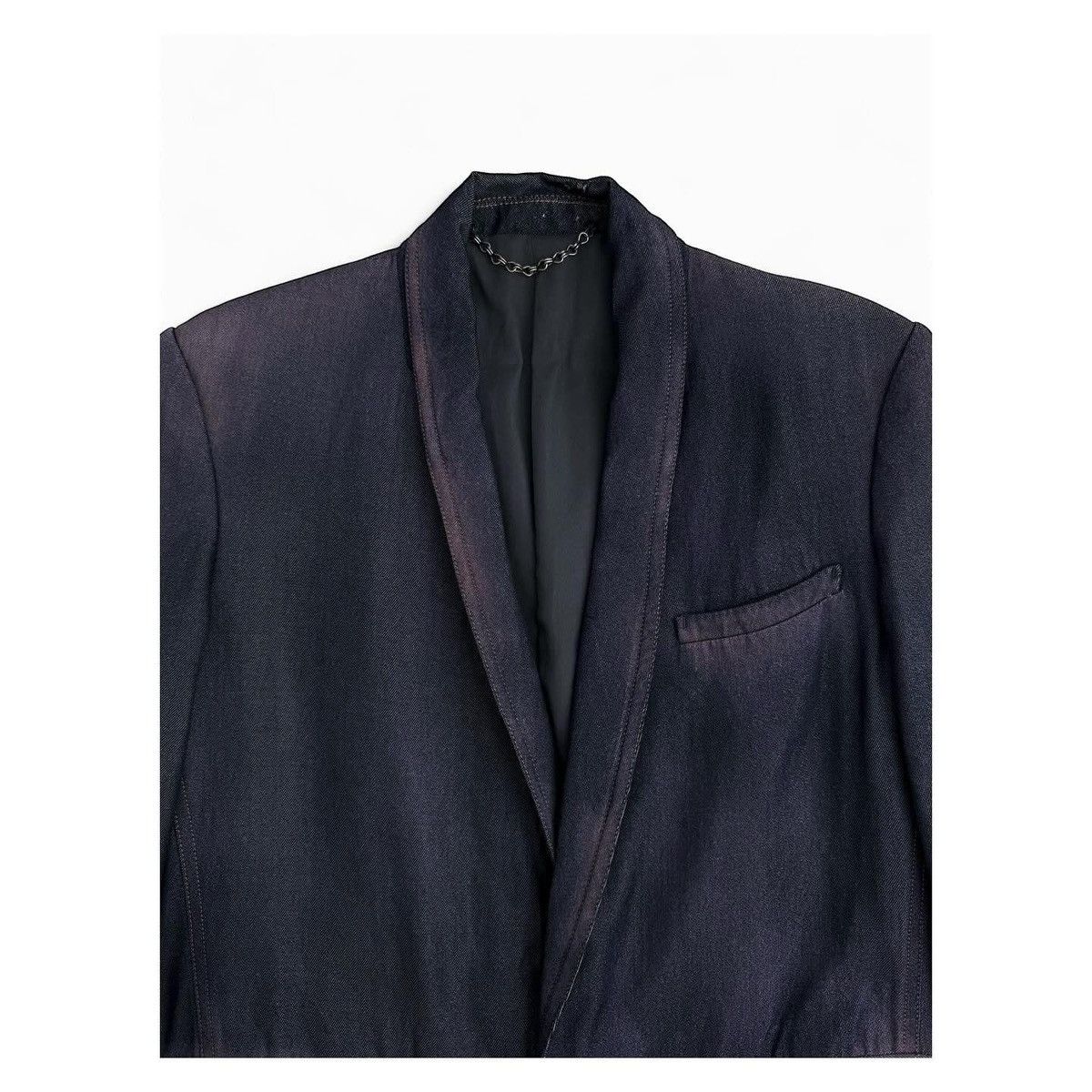 Maison MIHARA YASUHIRO Miharayasuhiro Denim/Purple Coat Size US M / EU 48-50 / 2 - 2 Thumbnail