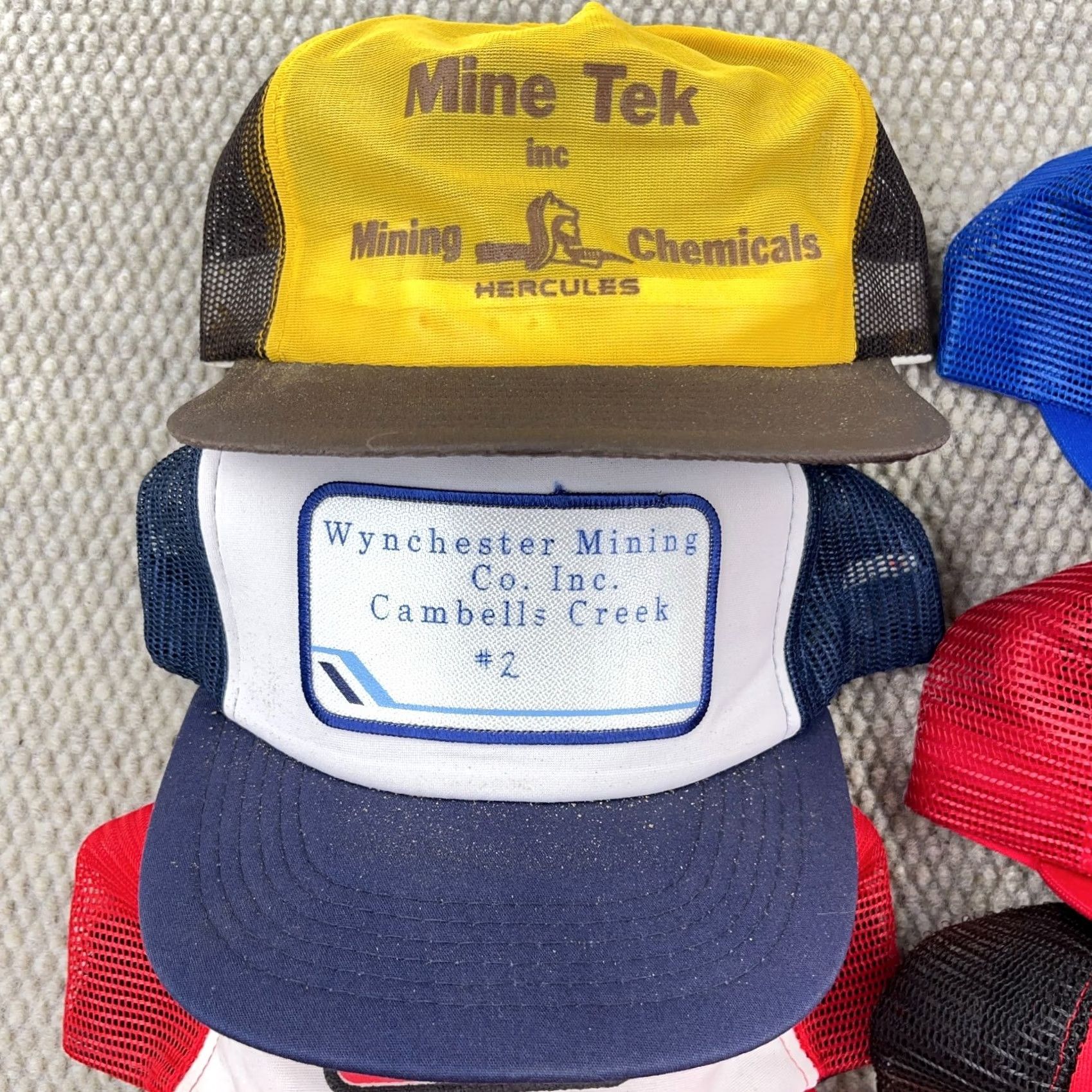 Coal VINTAGE USA Coal Mine Rope Trucker Hat Lot 80s 90s Y2K Patch Cap Mens Size ONE SIZE - 3 Thumbnail