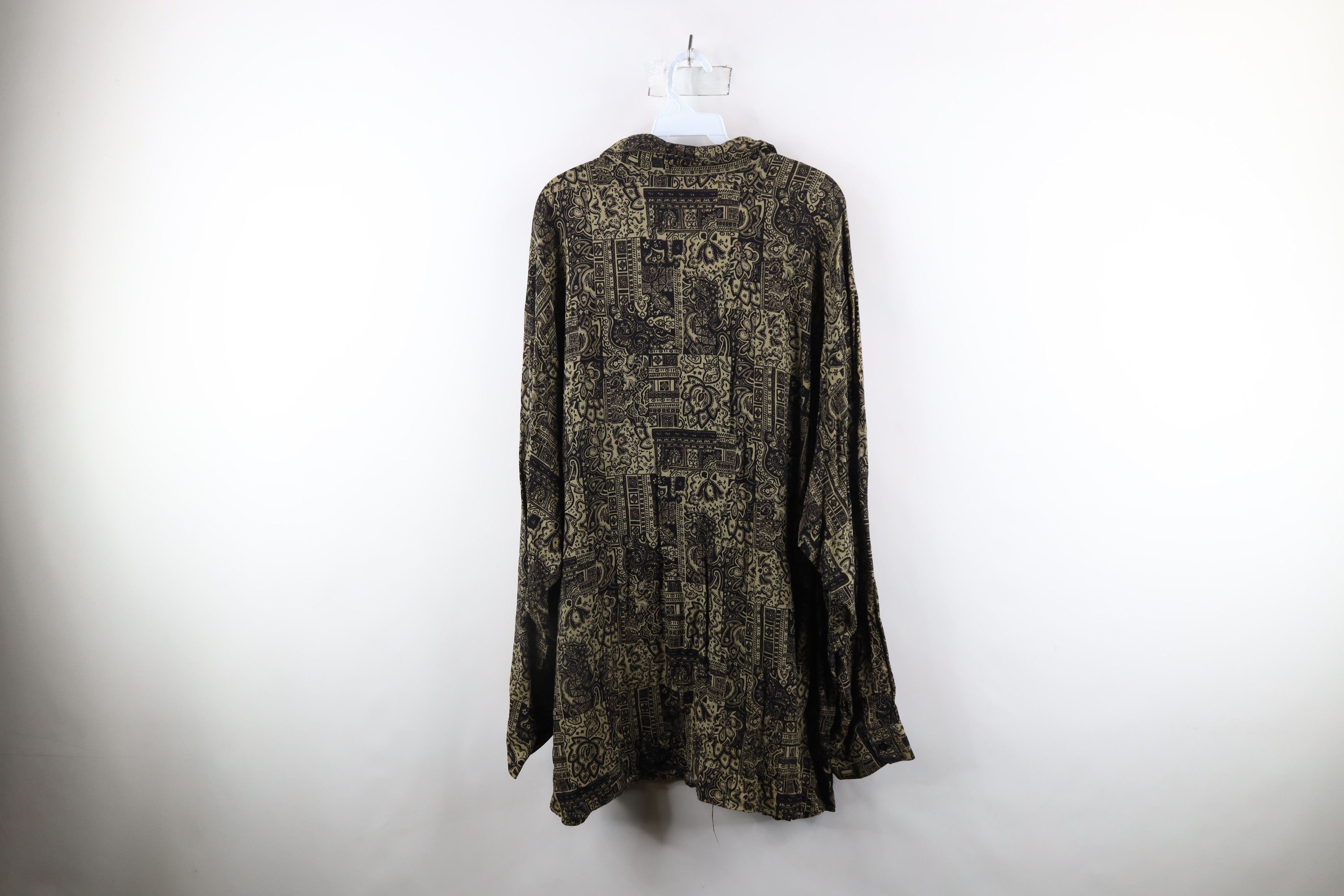 Vintage Vintage 90s Streetwear Flower Collared Button Shirt USA Size US XXL / EU 58 / 5 - 10 Thumbnail