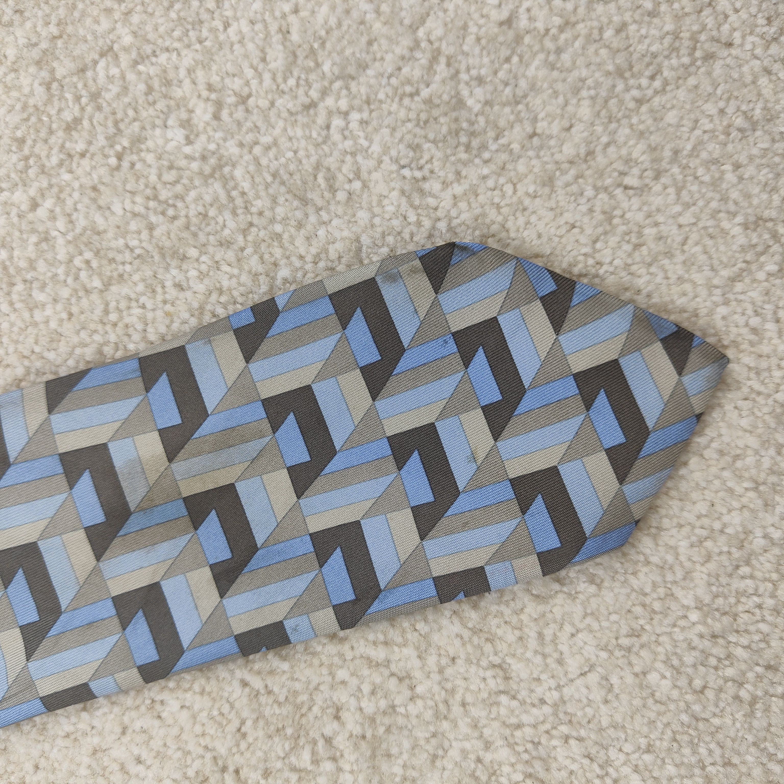 Hermes Hermes Paris Silk Tie Geometric 5310 TA Size ONE SIZE - 5 Thumbnail