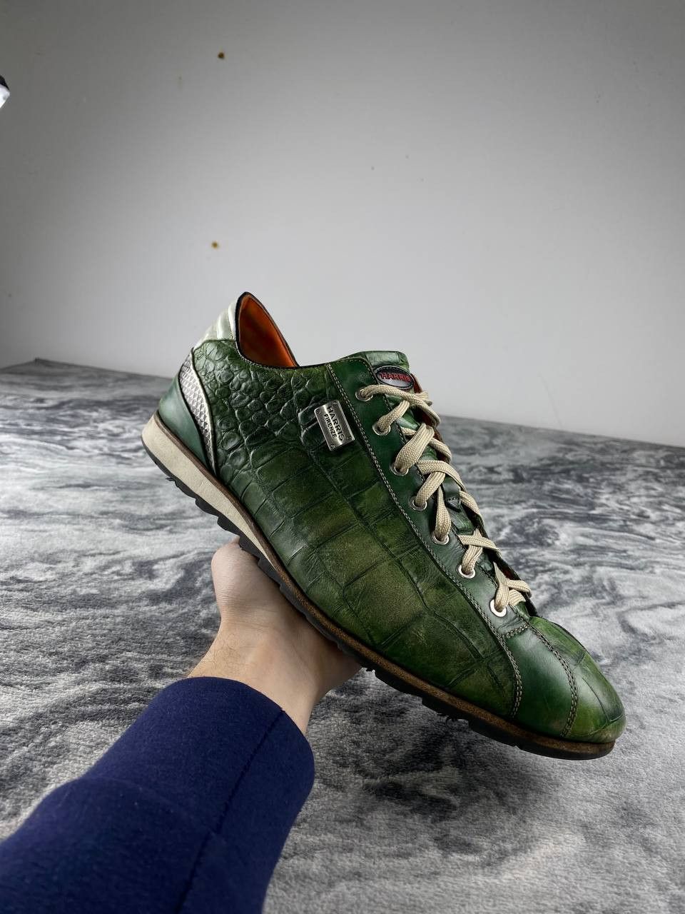 Harris Tweed Harris Lage Trainers Leather Trainers Men Size 11 Green Size US 11 / EU 44 - 4 Thumbnail
