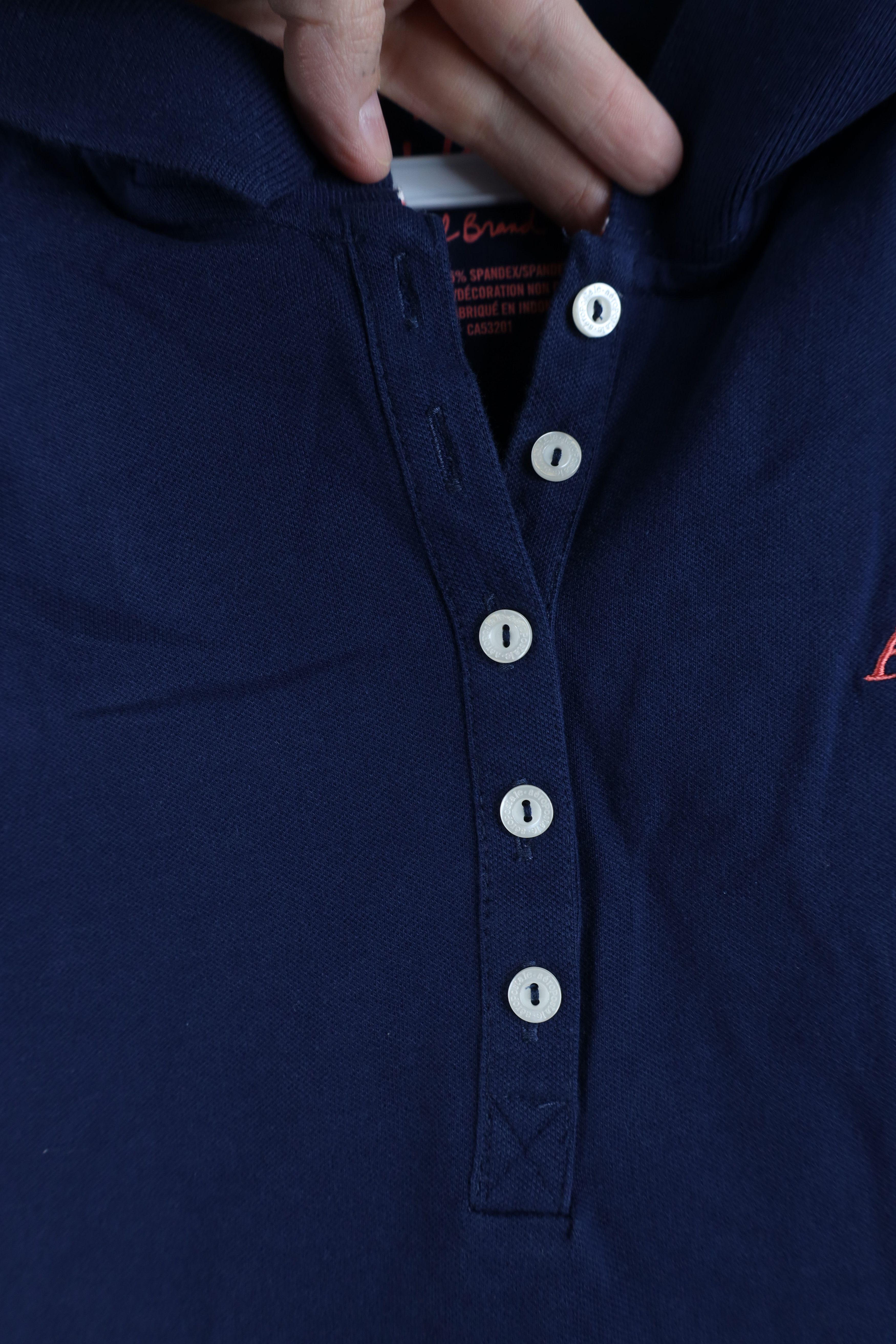 Aeropostale Vintage Y2K Aeropostale Bella Collared Polo Shirt Navy Blue Size L / US 10 / IT 46 - 5 Thumbnail